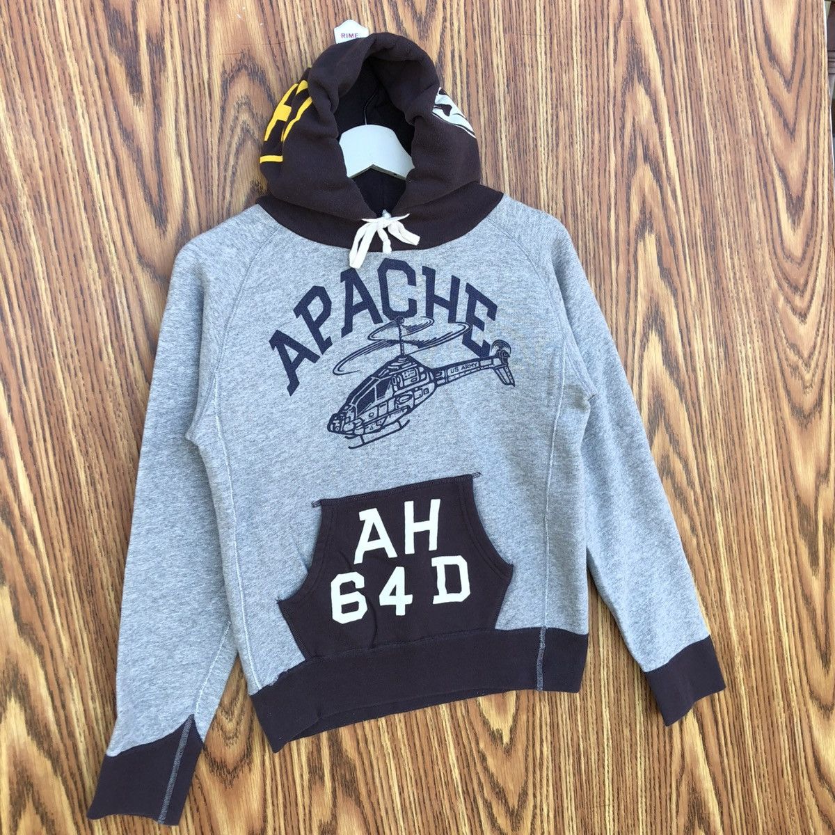 Vintage Vintage Y2K Apache Helicopter Hoodie Size US S / EU 44-46 / 1 - 2 Thumbnail
