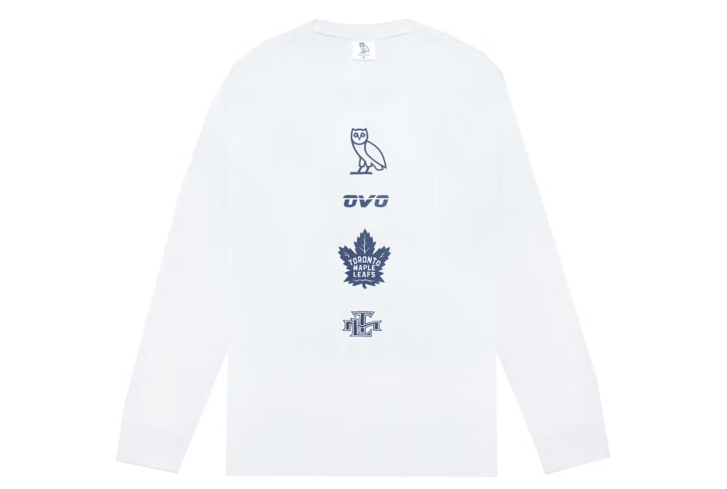 Drake OVO x NHL xToronto Maple Leafs Banner Longsleeve T-Shirt Size US XL / EU 56 / 4 - 2 Thumbnail