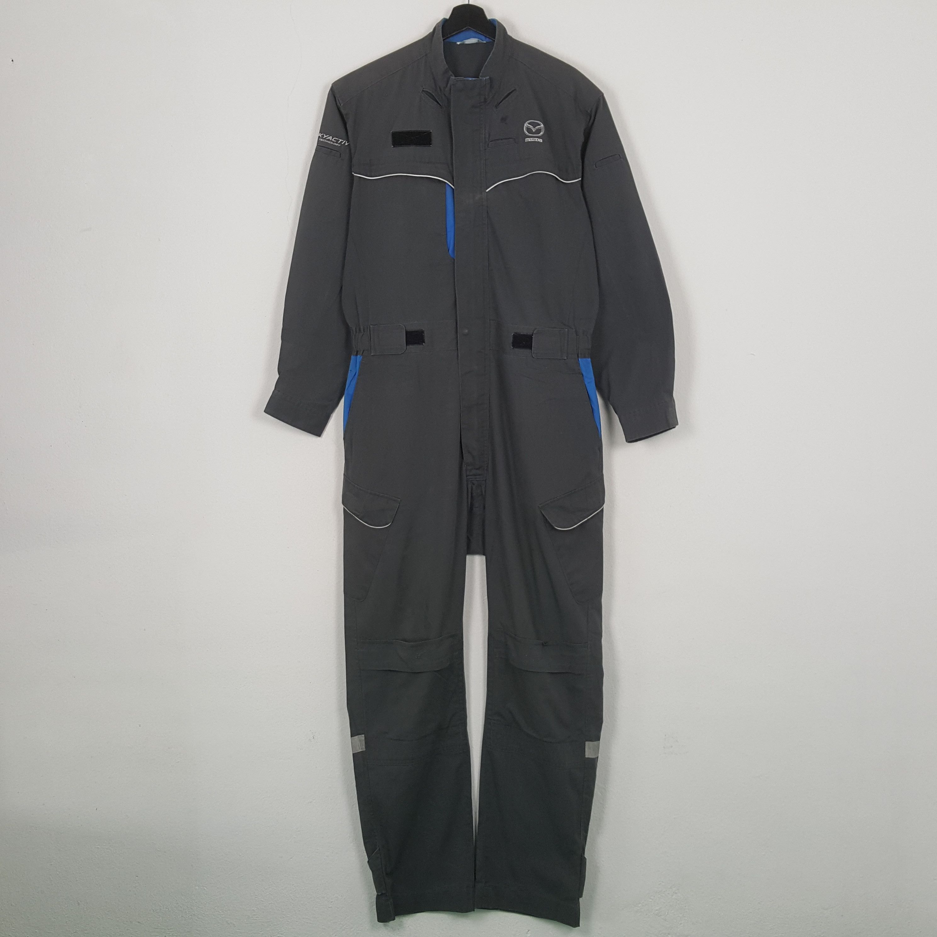 Vintage Mazda Japanese Motorsports Coverall Jacket RR27 Size US XL / EU 56 / 4 - 4 Thumbnail