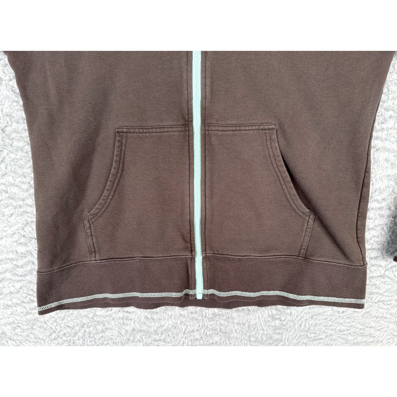 The North Face The North Face Jacket Women Large Brown Full Zip Hoodie Cotton Blend Jersey Size L / US 10 / IT 46 - 5 Thumbnail