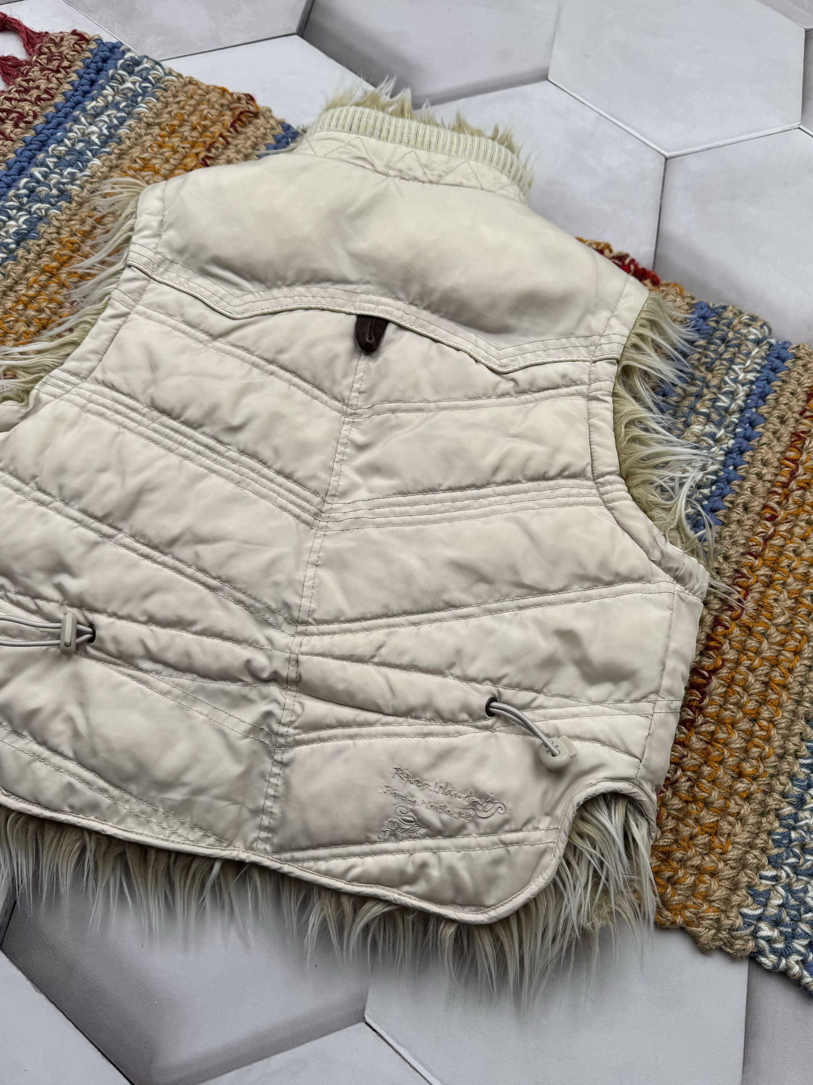 Japanese Brand Vintage Vest With Many Zipped and Faux Fur (E4) Size S / US 4 / IT 40 - 7 Thumbnail