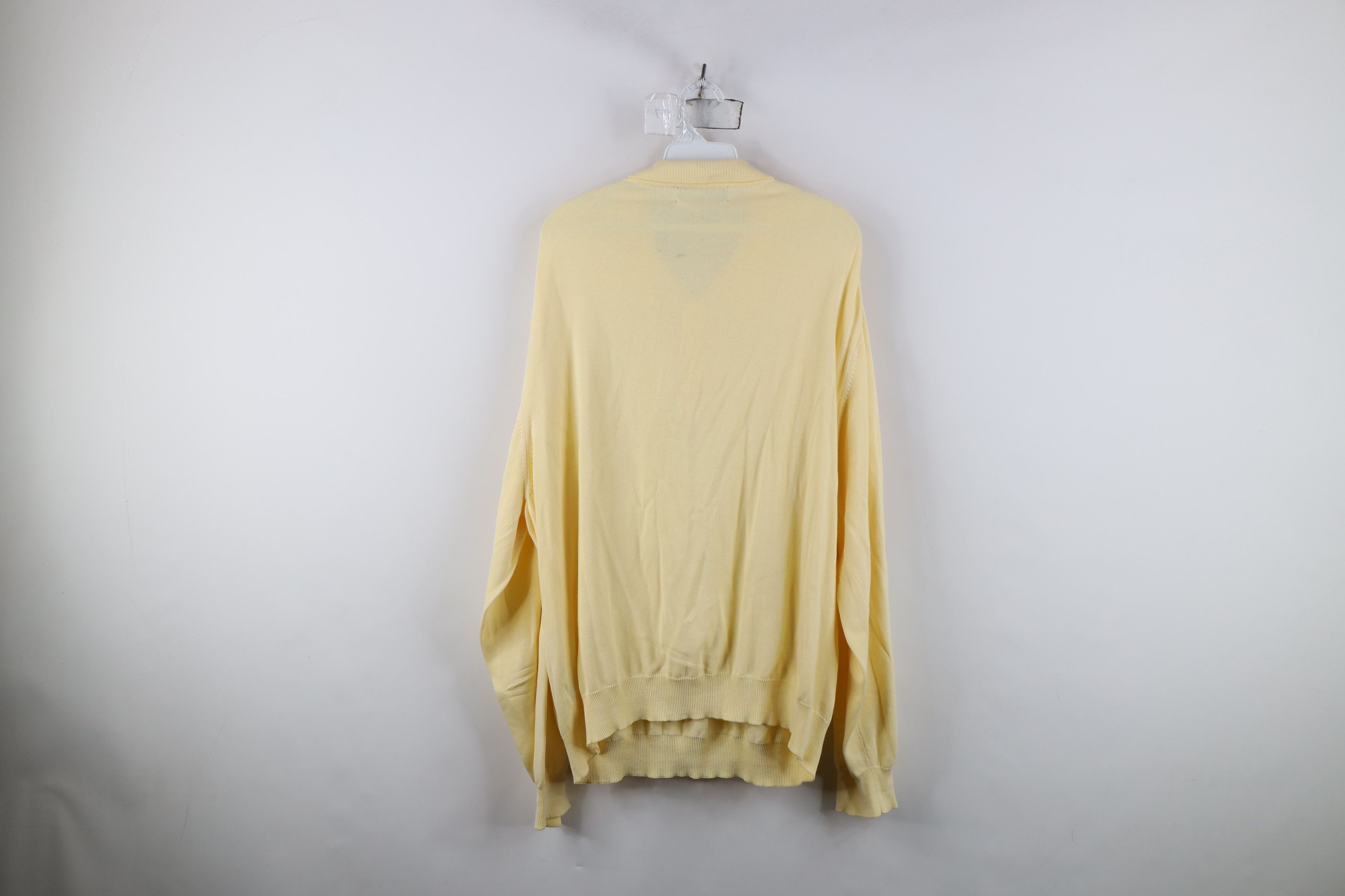 Brooks Brothers Vintage 70s 80s Brooks Brothers Knit Collared Sweater Yellow Size US XL / EU 56 / 4 - 10 Thumbnail