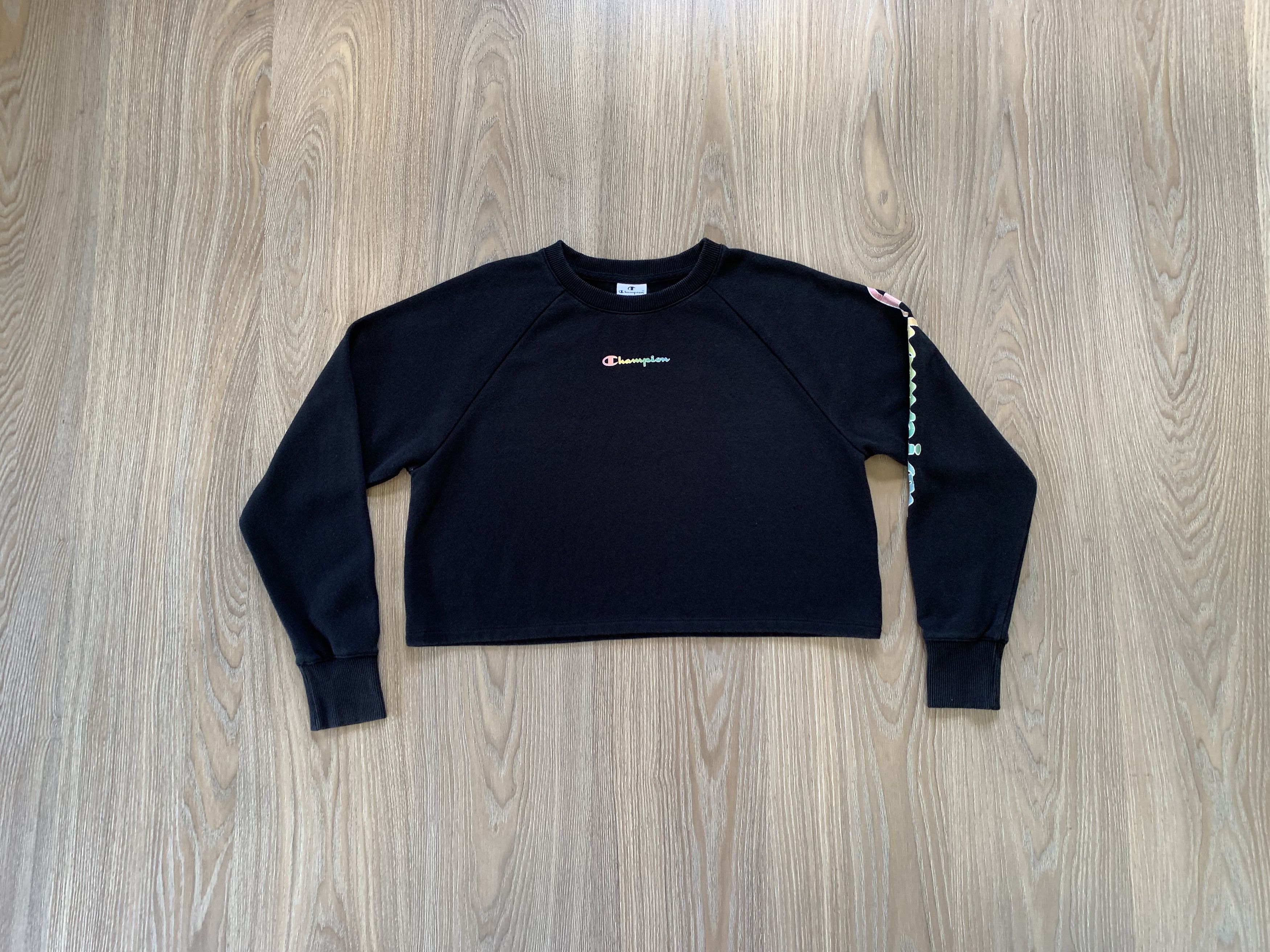Champion × Vintage Champion Vintage Crop Top Printed Sweatshirt Size S / US 4 / IT 40 - 1 Thumbnail