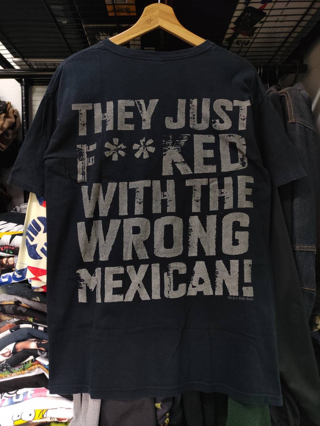 Expert Horror × Vintage Machete"They Just Fucked With The Wrong Mexican" Movie Promo Size US L / EU 52-54 / 3 - 2 Thumbnail