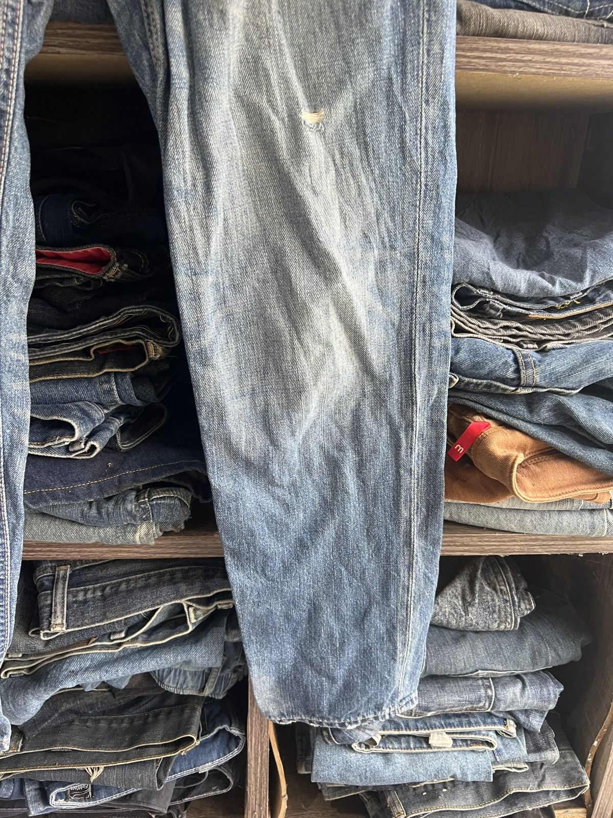 Japanese Brand 🔥Brappers Union Made Distressed Denim Size US 30 / EU 46 - 5 Thumbnail