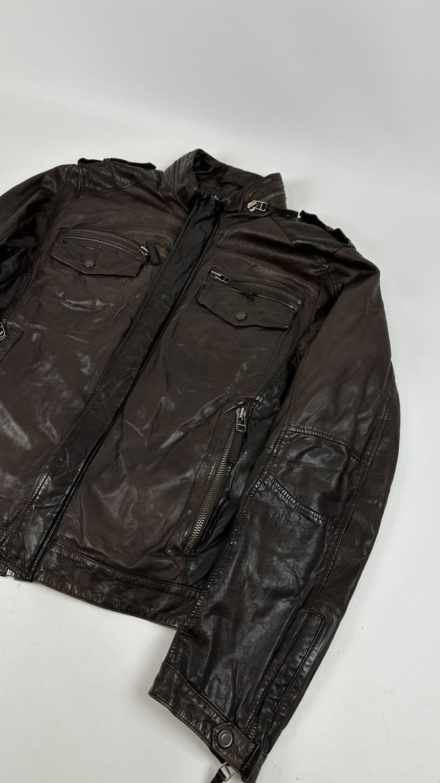 Baldessarini Baldessarini Leather Biker Jacket Size US L / EU 52-54 / 3 - 2 Thumbnail