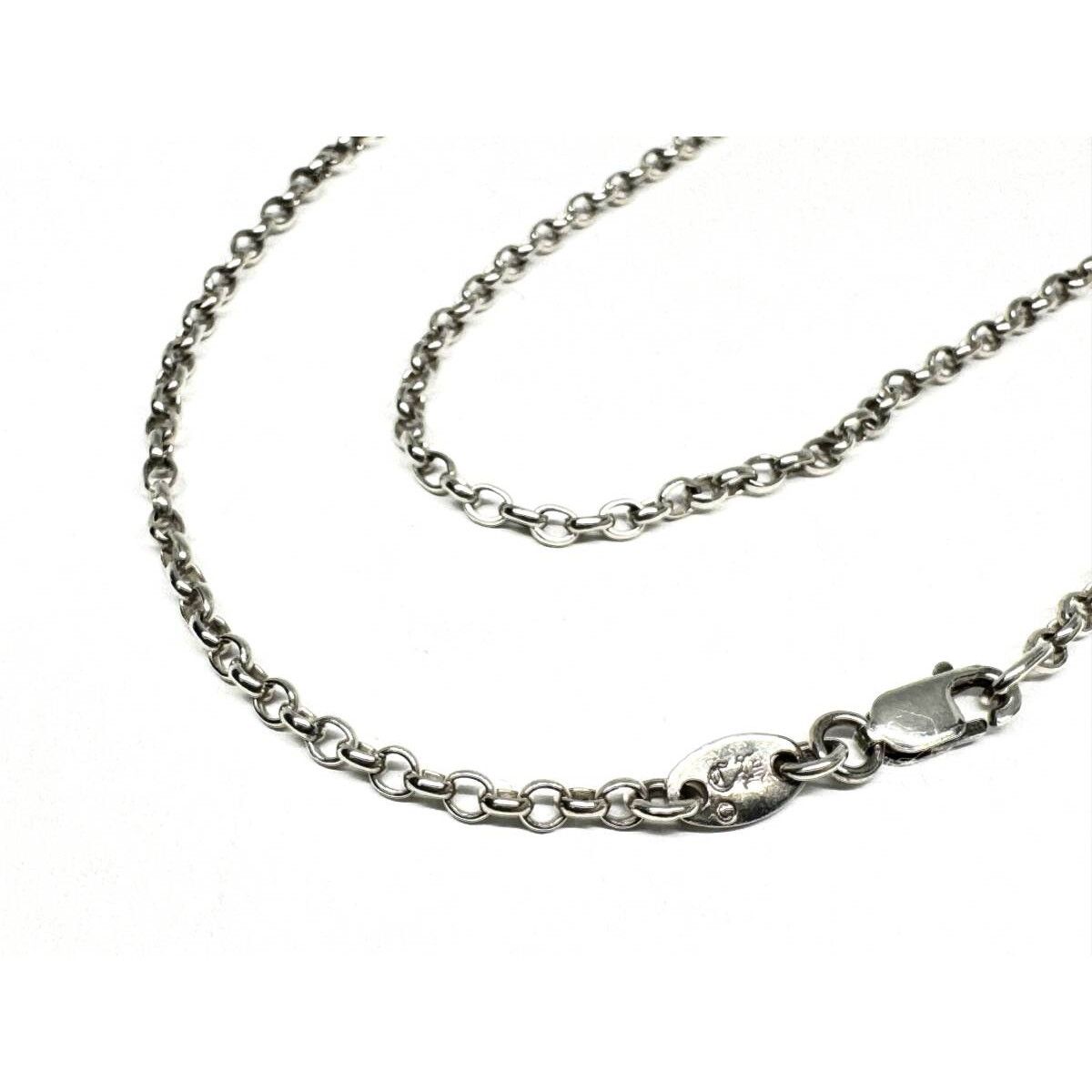 Chrome Hearts Silver 925 Roll Chain Necklace