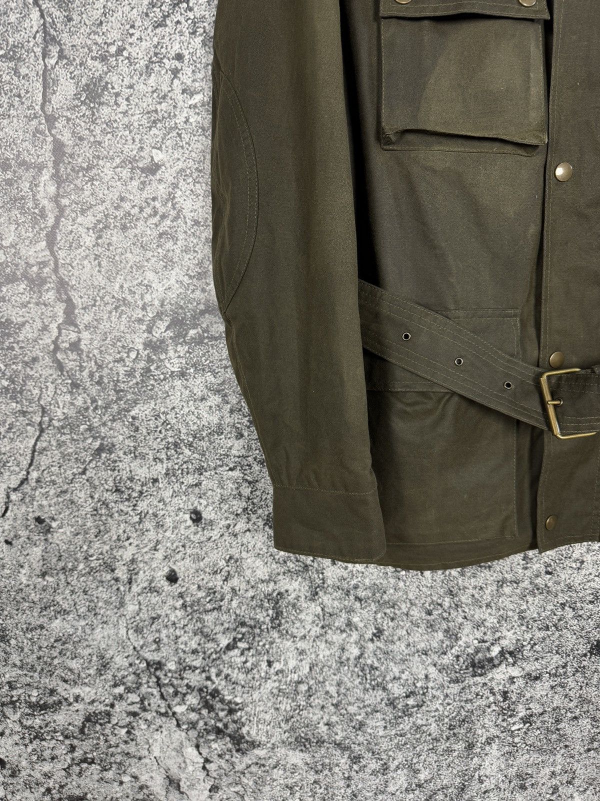 Belstaff Belstaff Waxed Jacket England Wax Biker Vintage Size 48 Size US M / EU 48-50 / 2 - 4 Thumbnail