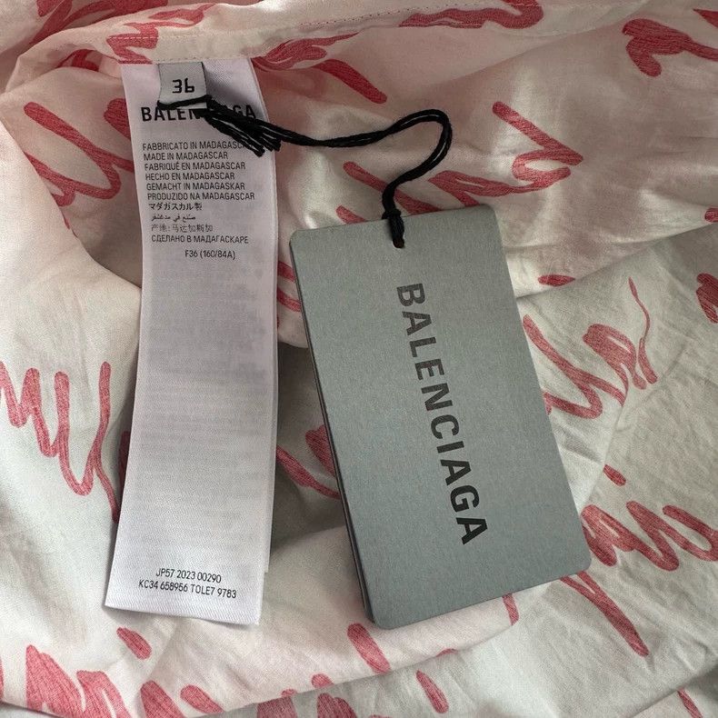 Balenciaga Balenciaga SS23 New printed long-sleeve shirt with full cur Size XS / US 0-2 / IT 36-38 - 6 Thumbnail