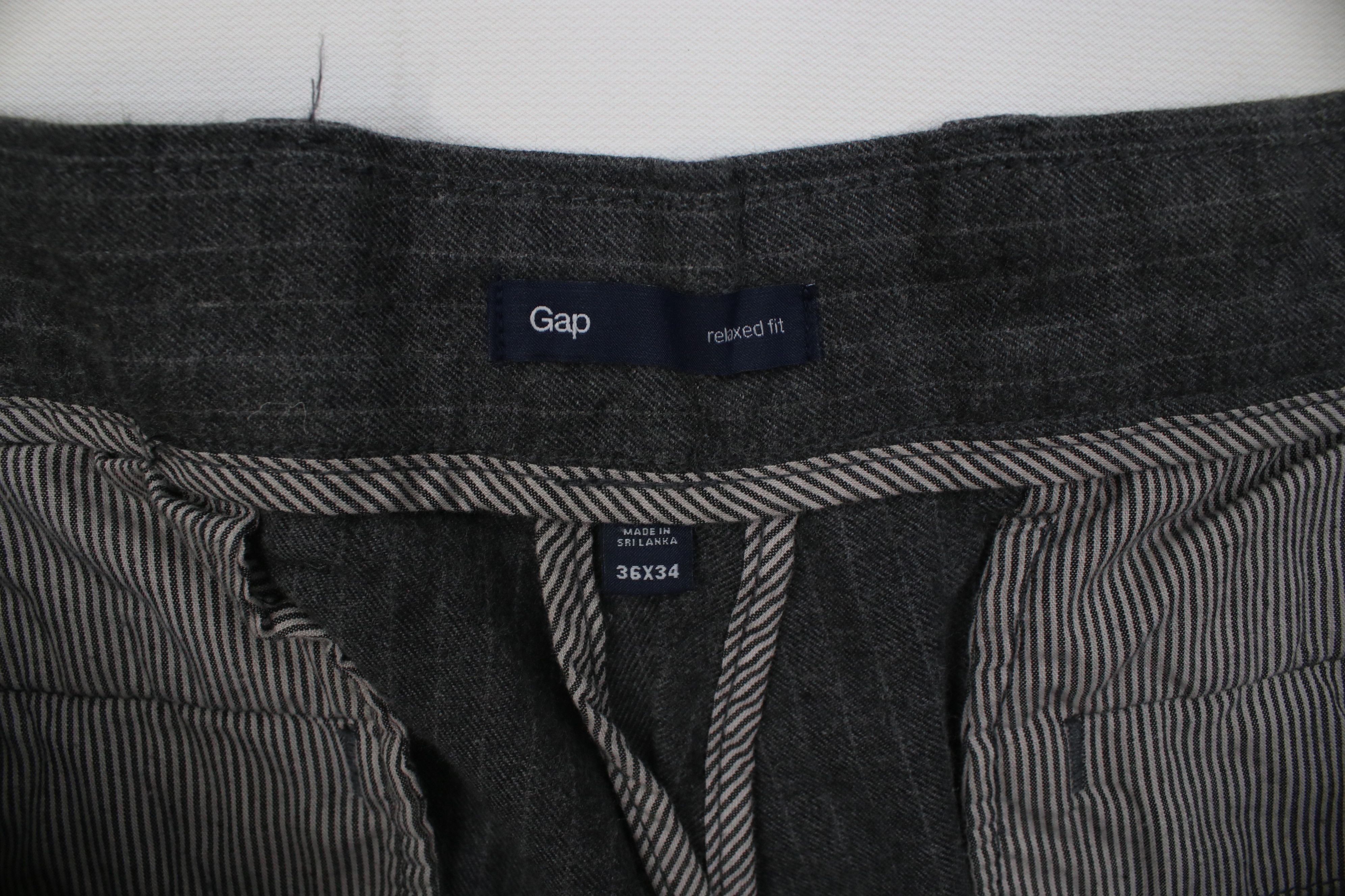 Gap Vintage Y2K Gap Relaxed Fit Striped Wide Leg Chino Pants Size US 36 / EU 52 - 7 Thumbnail
