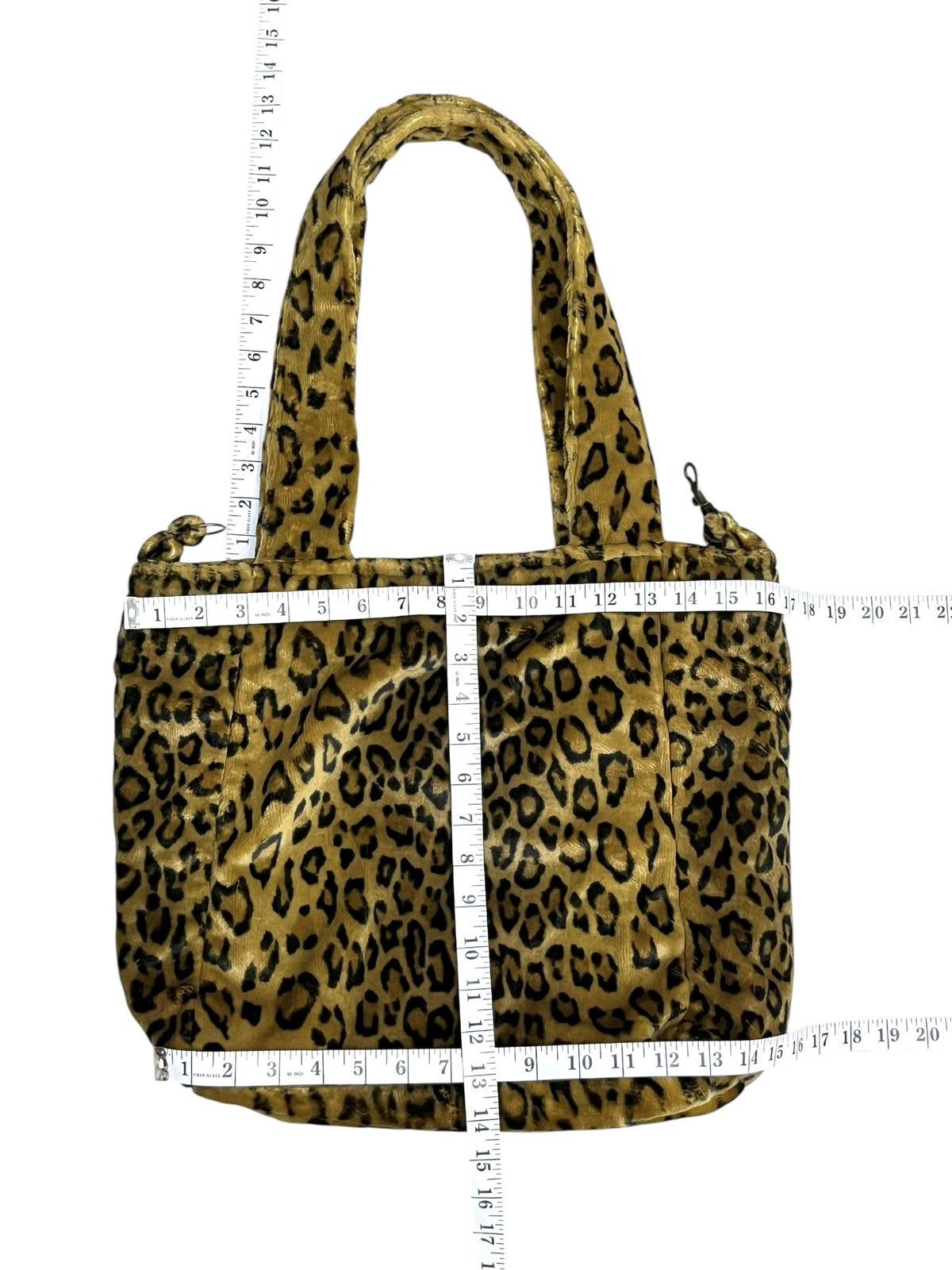 Vintage La Maison de la Fausse Fourrure Leopard Faux Fur Tote Bag Size ONE SIZE - 16 Thumbnail