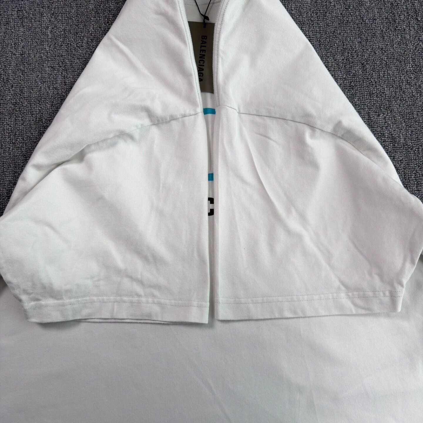 Balenciaga Balenciaga white blue 1ring slogan tee S Near New Size US S / EU 44-46 / 1 - 7 Thumbnail