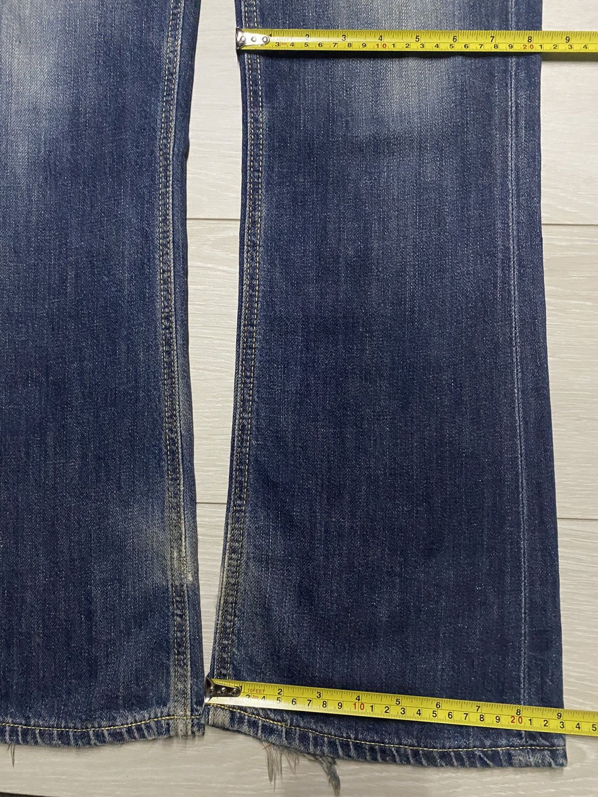 Edwin Vintage Japanese Brand Edwin 512 Blue Wash Flare Jeans Size US 32 / EU 48 - 13 Thumbnail