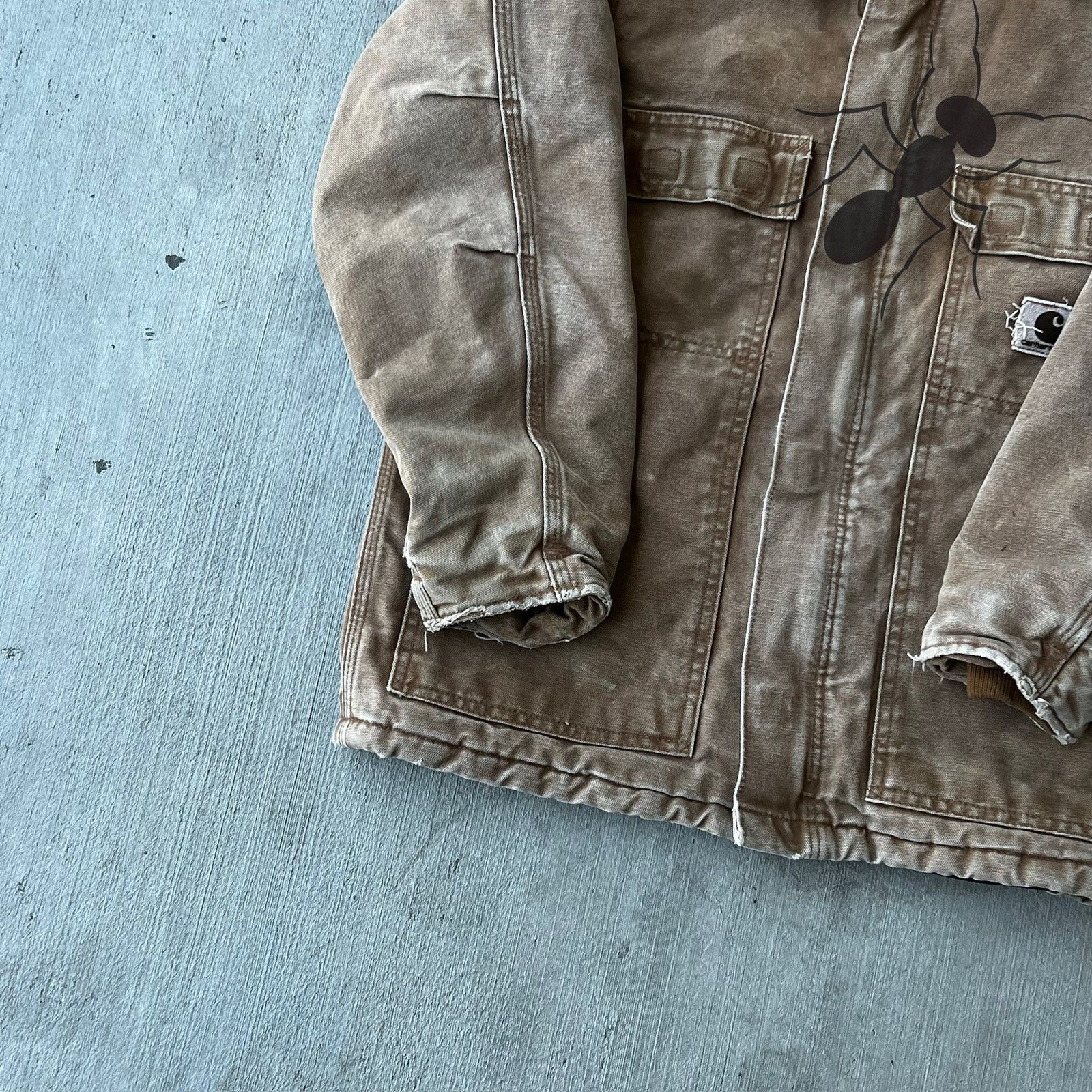 Carhartt × Vintage Carhartt YOUTH brown arctic work wear jacket Size US XS / EU 42 / 0 - 3 Thumbnail