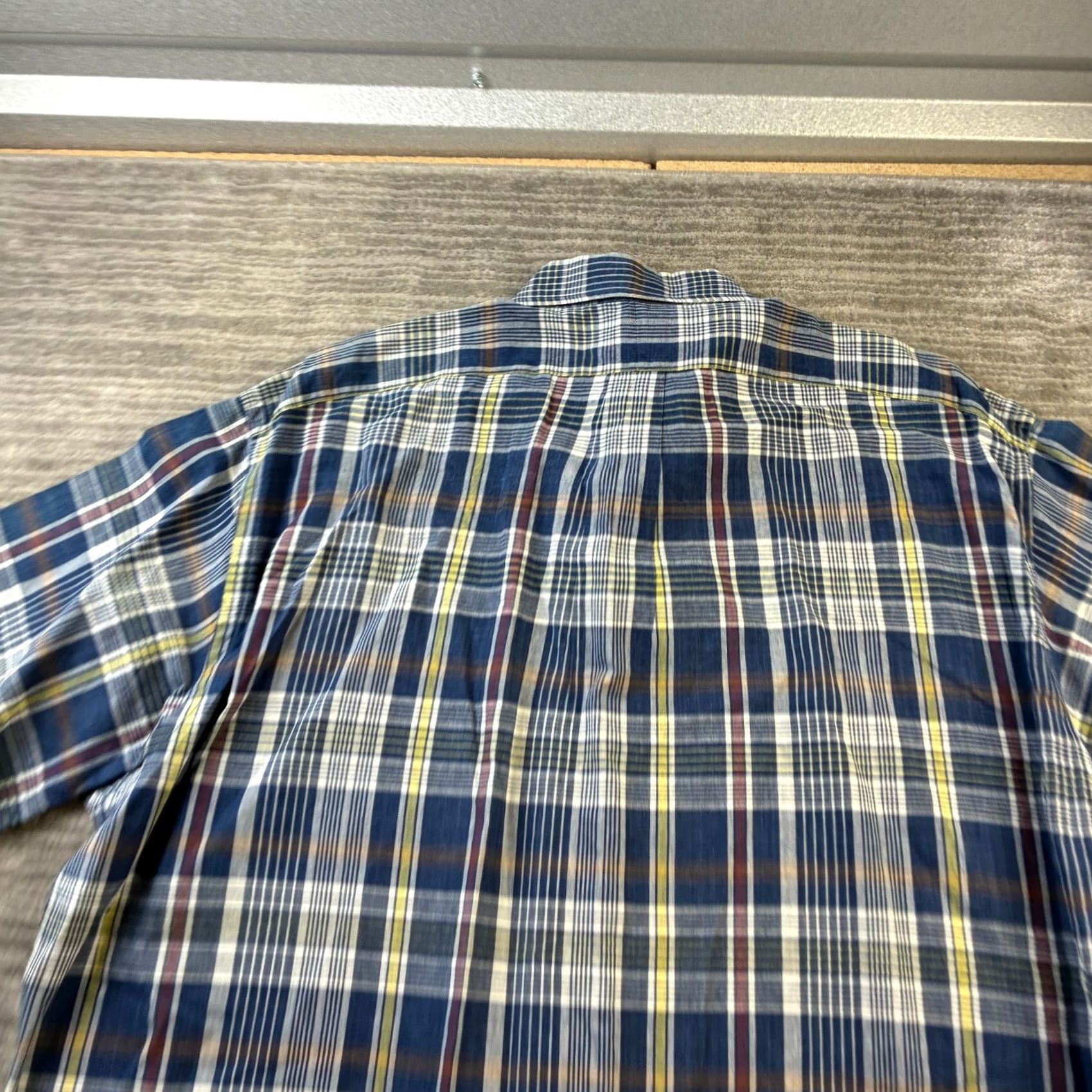 Ralph Lauren VINTAGE Ralph Lauren Shirt XL Blue Plaid Button-Up Polo Pony Mens Short Sleeve Casual Travel Size US XL / EU 56 / 4 - 6 Thumbnail
