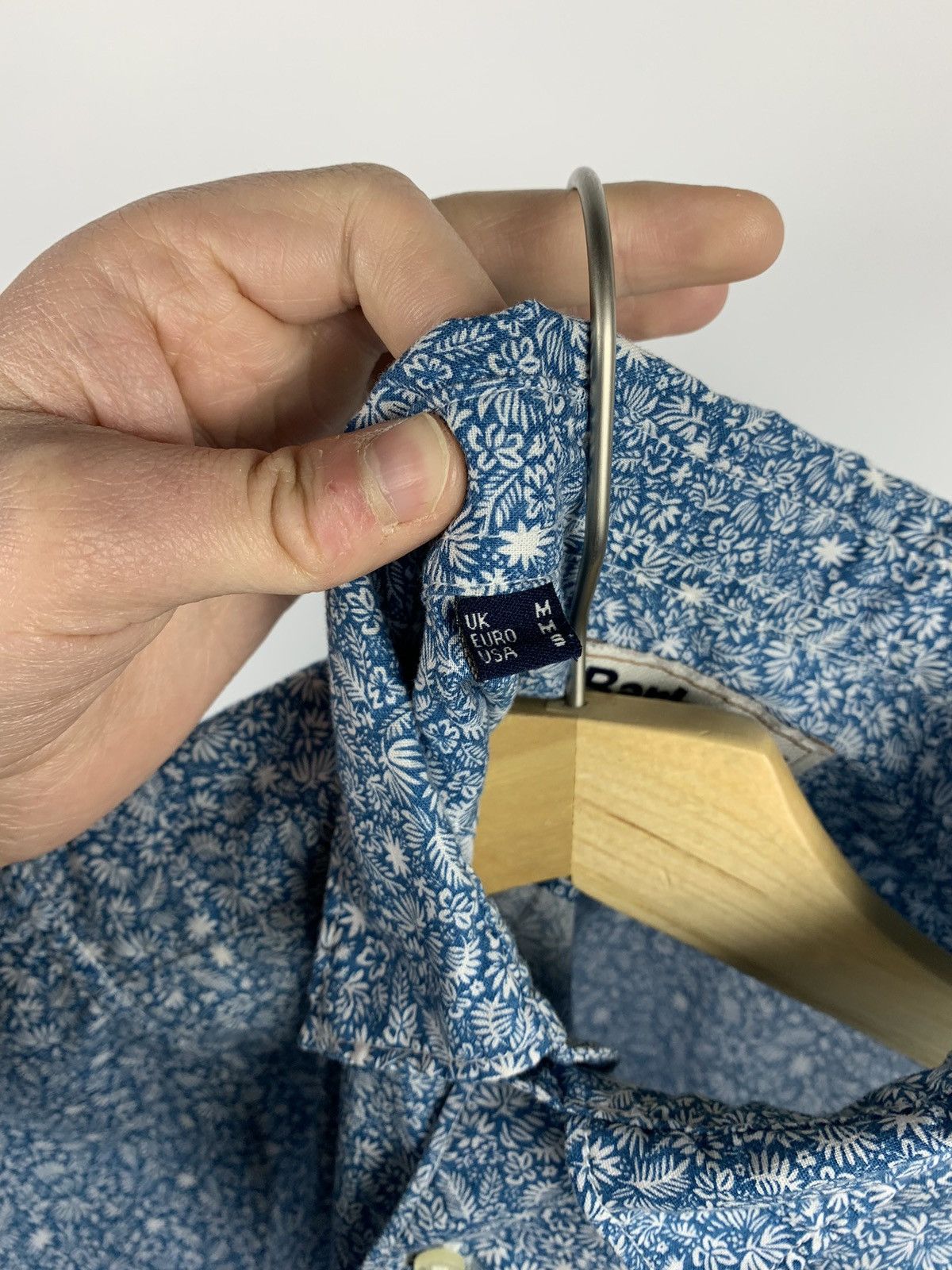 Barbour Barbour Floral Shirt Short Sleeve Size M Regular Fit Blue Size US M / EU 48-50 / 2 - 11 Thumbnail