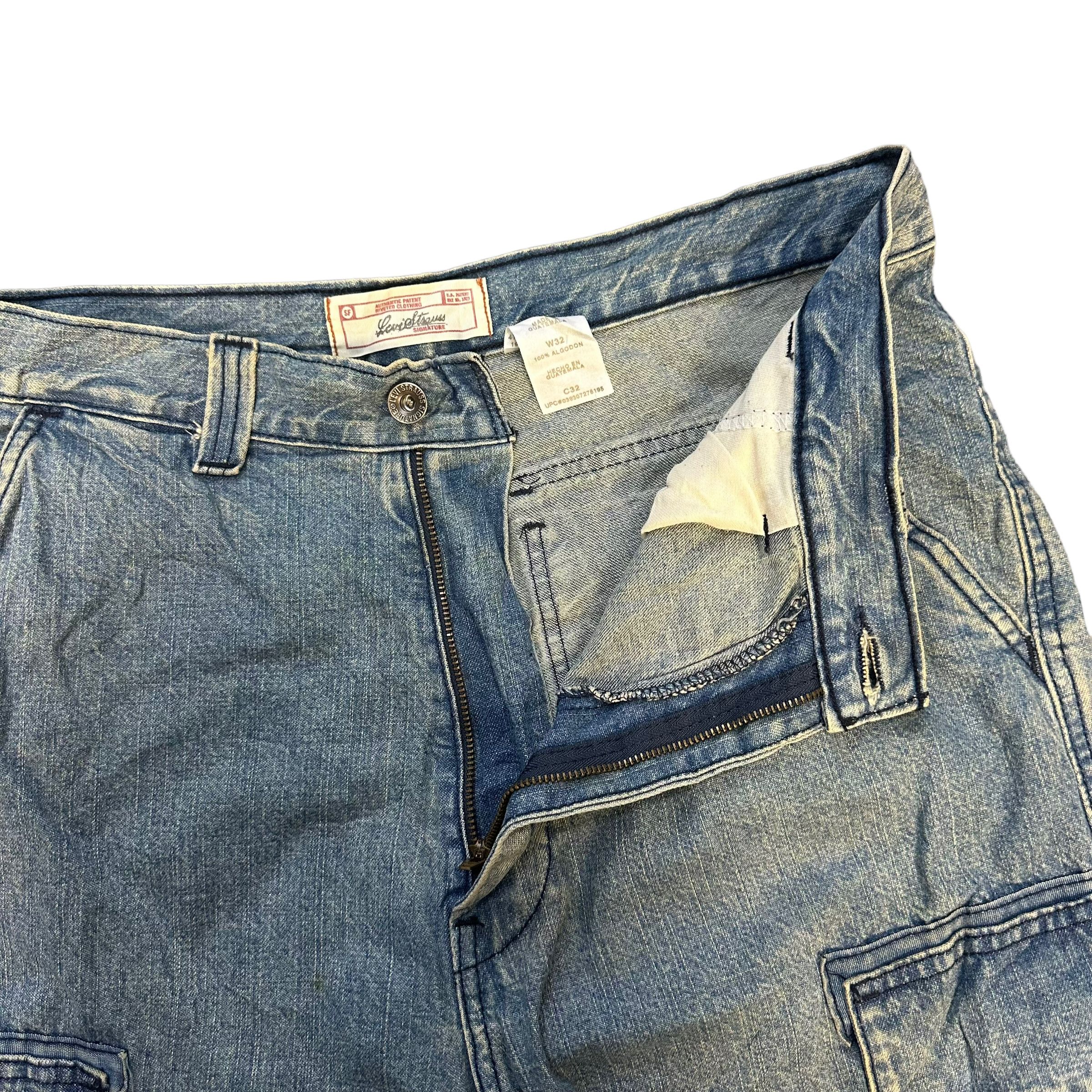 Levi's LEVIS STRAUSS SIGNATURE CARGO DENIM SHORTS #8412-008 Size US 32 / EU 48 - 3 Thumbnail