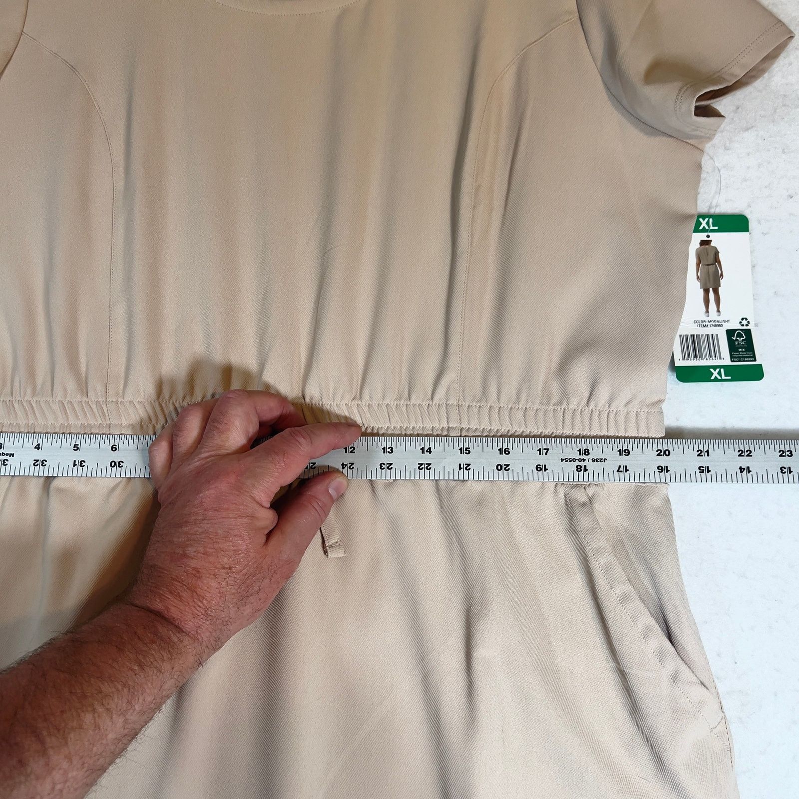 Other 32 Degrees COOL Dress Woman XL Peasant Elastic Waist 37" L Size XL / US 12-14 / IT 48-50 - 8 Thumbnail