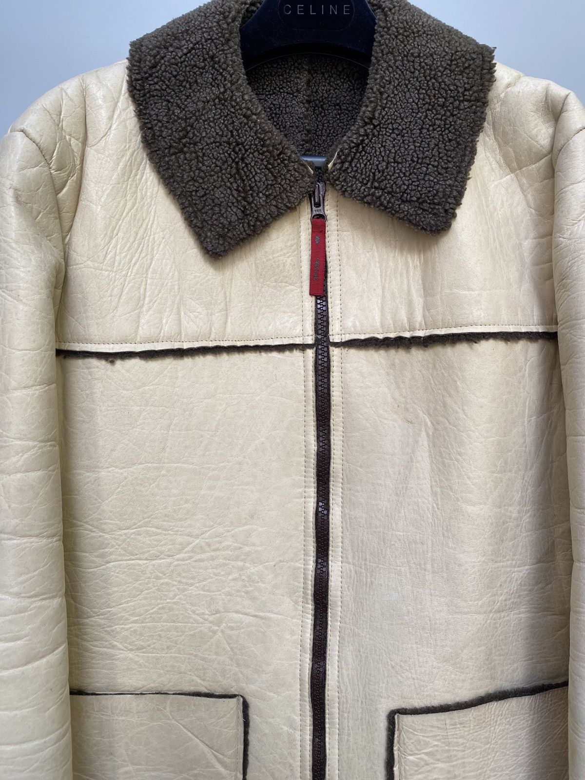20471120 × Hysteric Glamour × Japanese Brand Archive 291295 Homme Shearling Leather Jacket Size US M / EU 48-50 / 2 - 4 Thumbnail