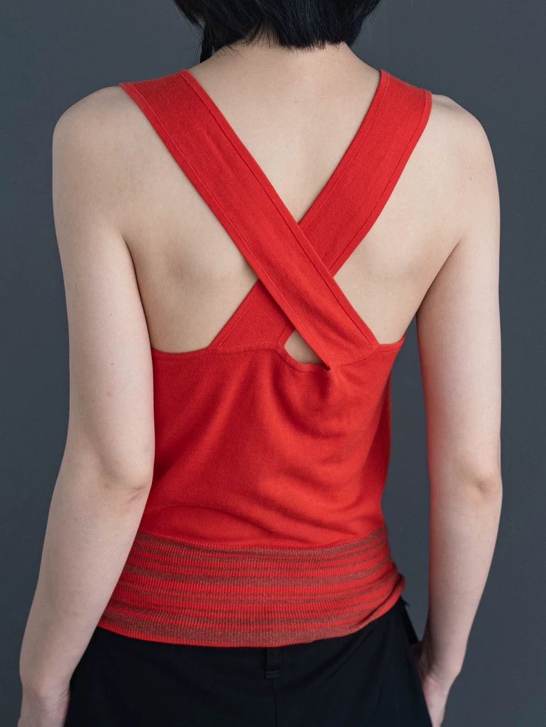 Vivienne Westwood Vivienne Westwood Red cross-belt knit vest Size M / US 6-8 / IT 42-44 - 7 Thumbnail