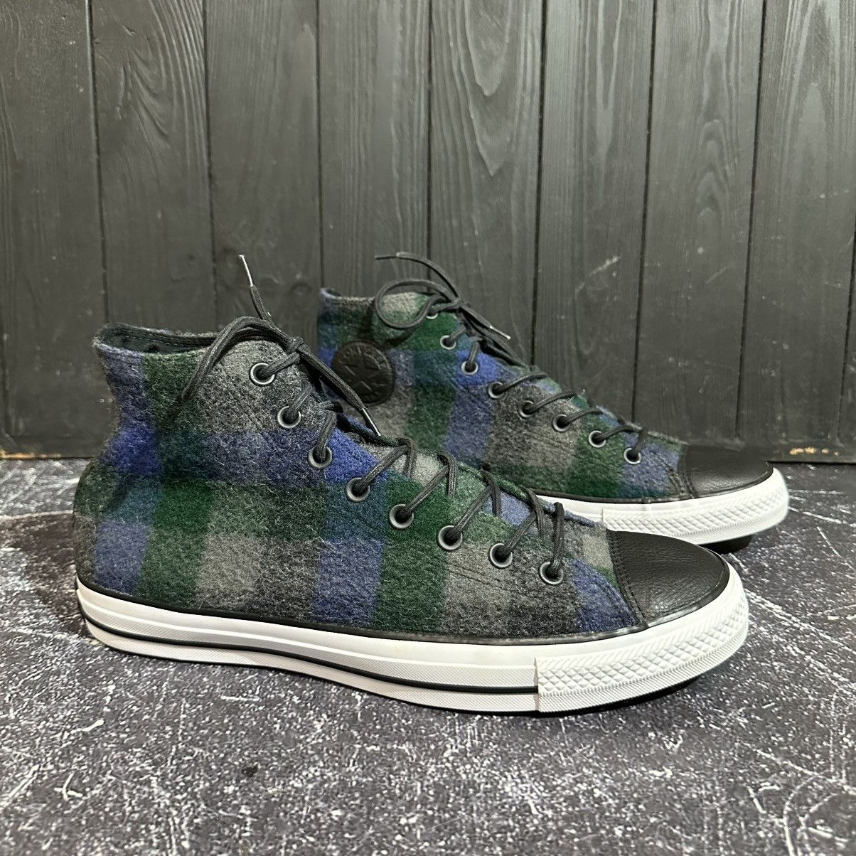 Converse Converse & Woolrich Men’s High top Sneakers 46eu 30cm 11.5us Size US 11.5 / EU 44-45 - 3 Thumbnail