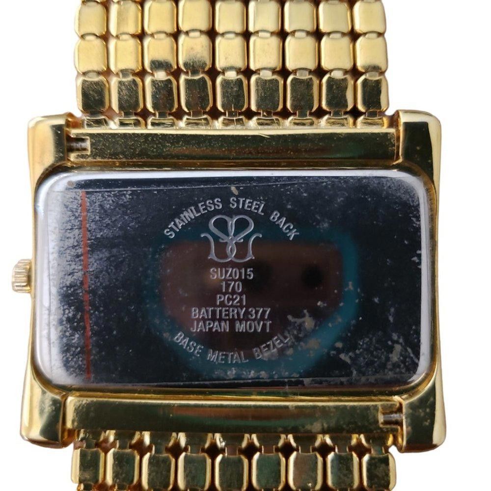 Designer Suzanne Somers Vintage Rhinestone & Gold Tone Watch Size ONE SIZE - 7 Thumbnail