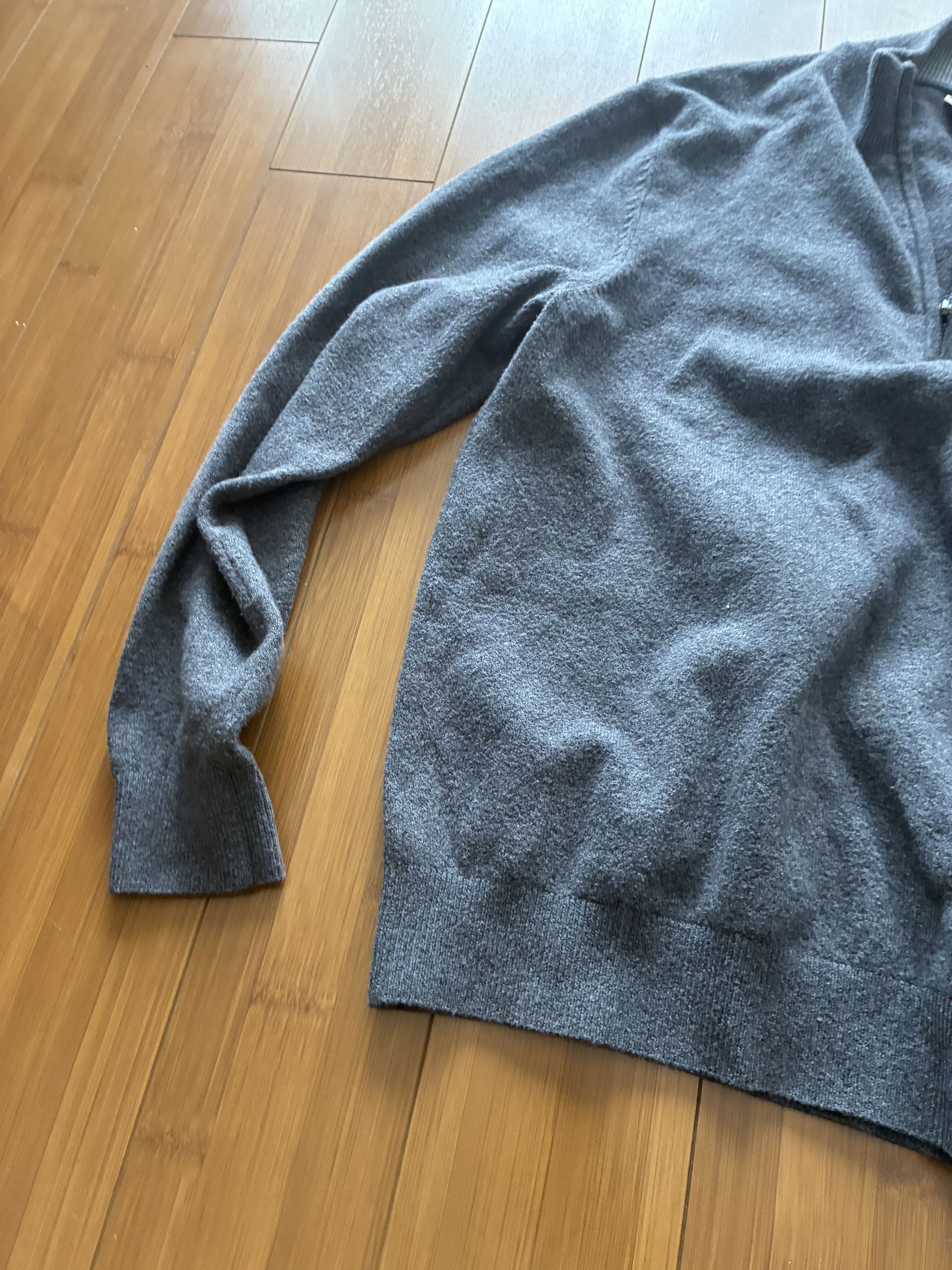 Faherty faherty mens gray wool quarter zip men's medium Size US M / EU 48-50 / 2 - 3 Thumbnail