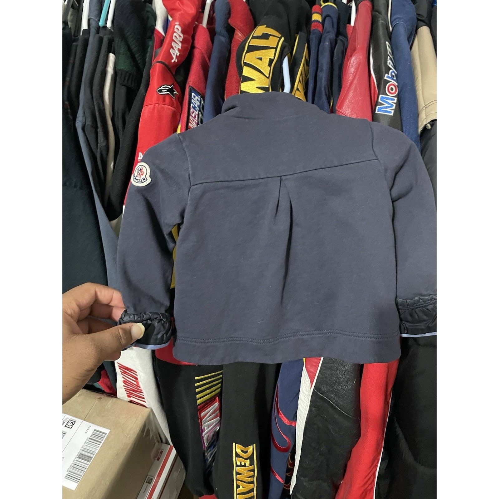 Moncler Size 12-18m-Moncler Kids Down Cardigan Navy SS17 Rare Jacket Size US XXS / EU 40 - 2 Thumbnail