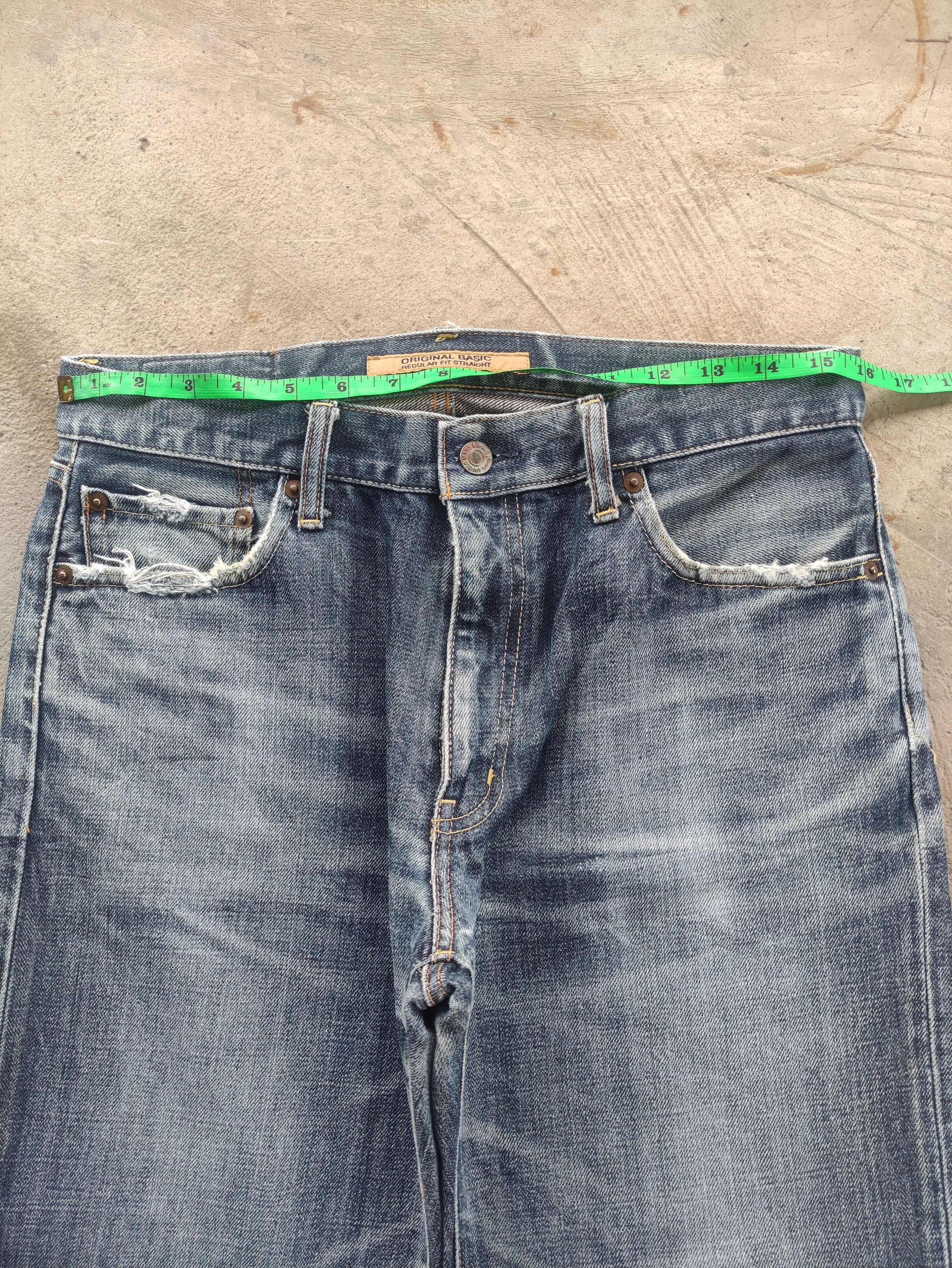 Japanese Brand Vintage Japanese Jean Distressed Faded Denim Size US 32 / EU 48 - 6 Thumbnail