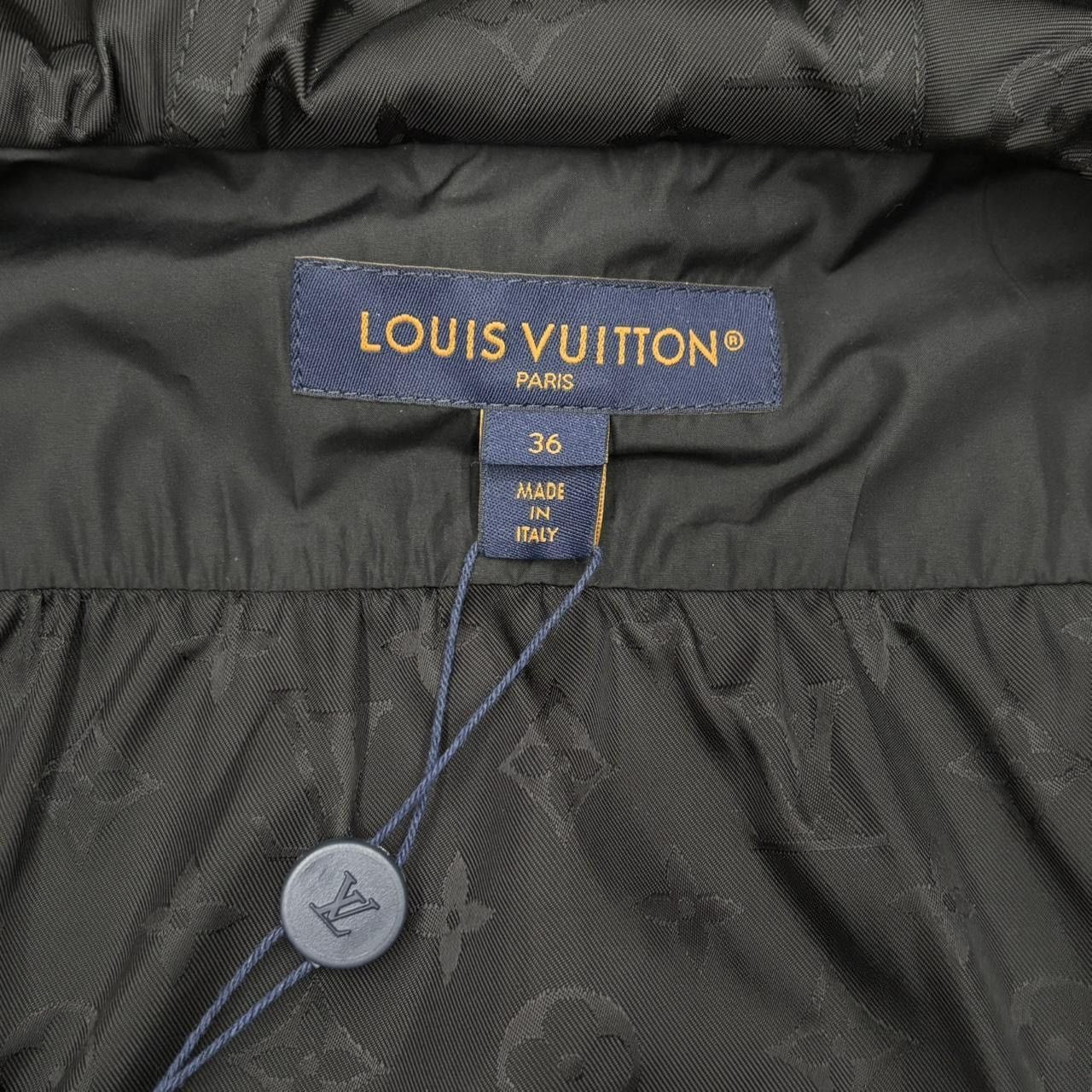 Louis Vuitton Louis Vuitton Black Cropped Monogram Windbreaker Jacket Size XXS / US 00 / IT 34 - 5 Thumbnail