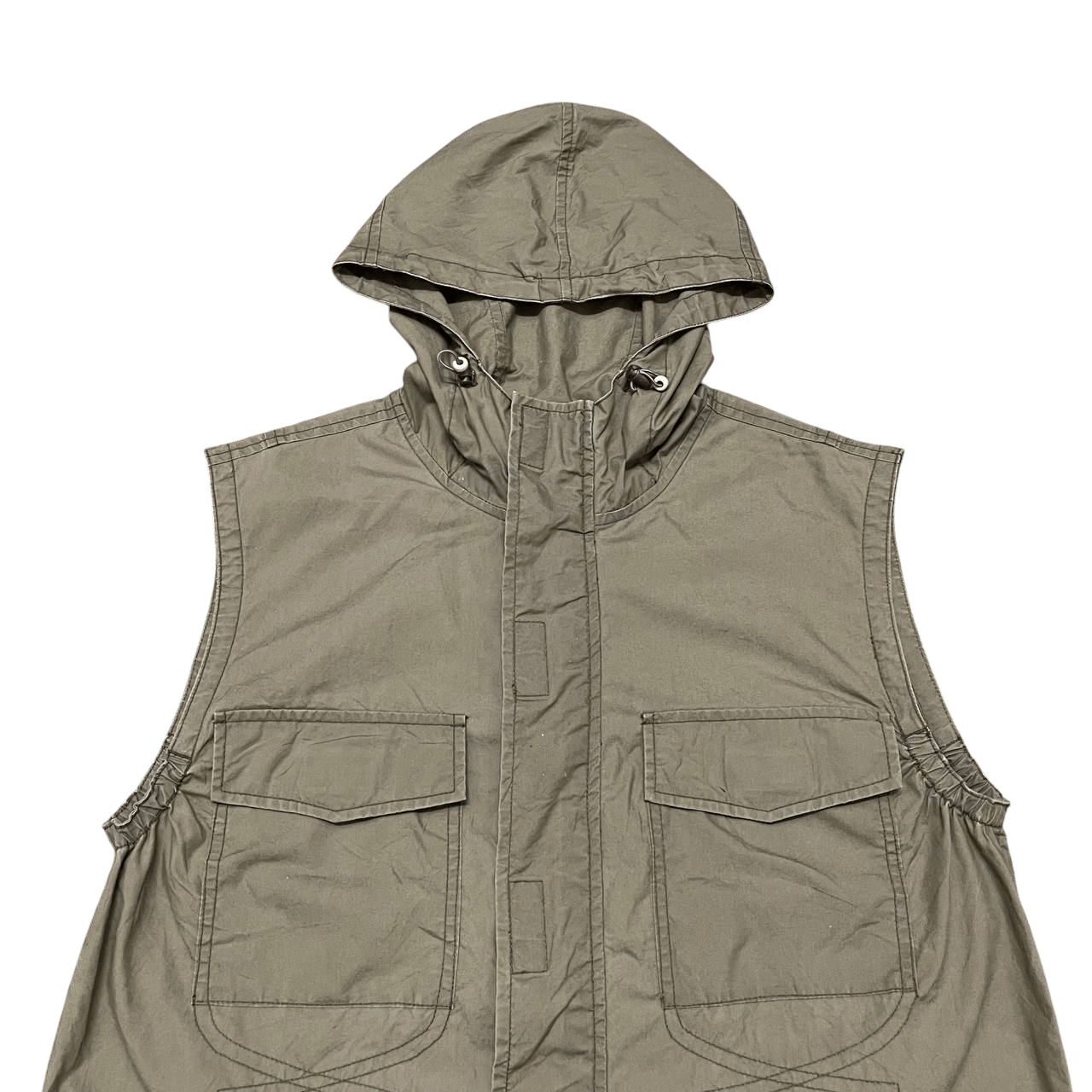 Marithe + Francois Girbaud Vintage MFG Marithe Francois Girbaud Hooded Vest Size US M / EU 48-50 / 2 - 2 Thumbnail