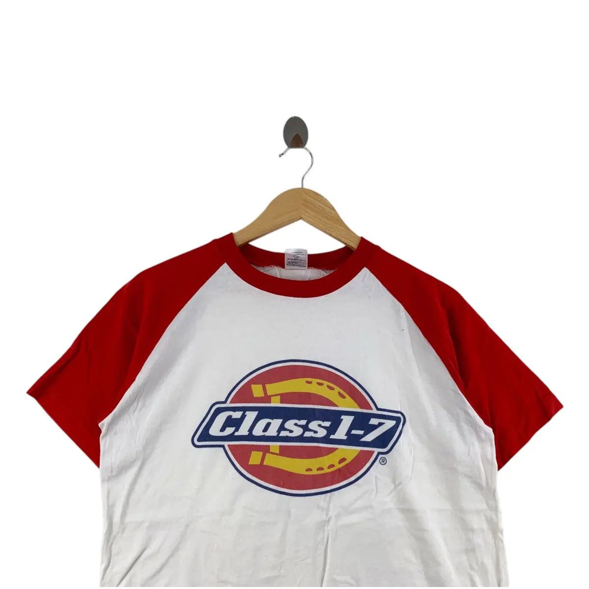 Vintage Vintage CLASS 1-7 TOMOKI JAPAN Punk Tee Shirt Top Raglan Size US M / EU 48-50 / 2 - 2 Thumbnail