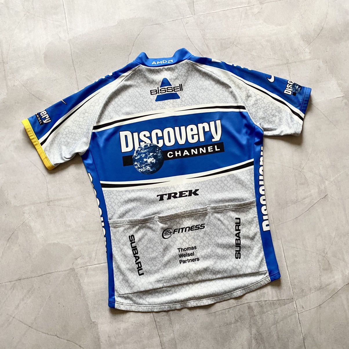 Vintage 90s Nike Discovery Channel Trek Cycling Bike Velo Jersey Y2K Size US L / EU 52-54 / 3 - 5 Thumbnail