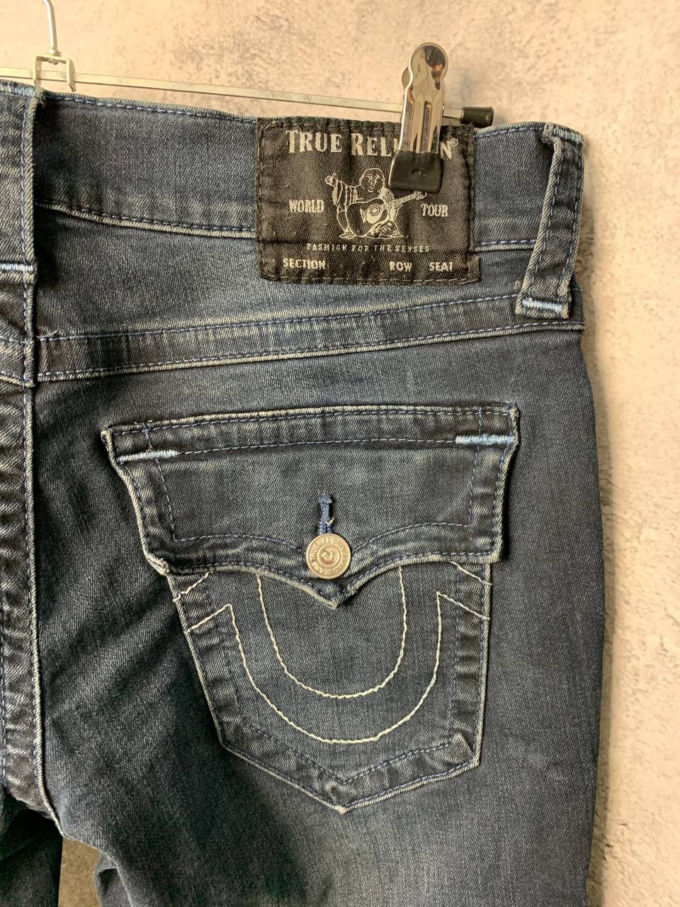 True Religion Geno Flap SN Relaxed Slim Denim Pants Blue
