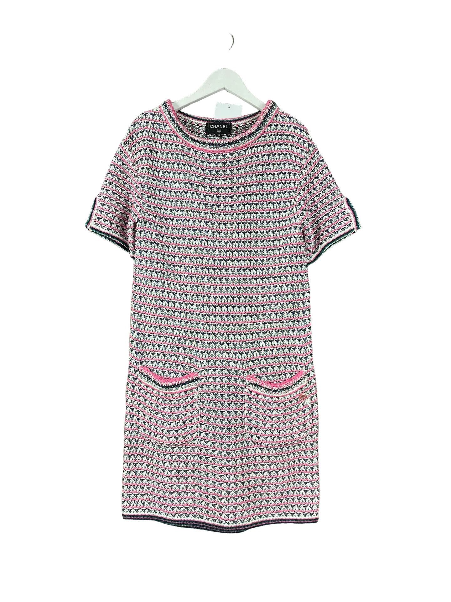 Chanel Chanel Multi-Color Knit Mini Dress Size 38 Size S / US 4 / IT 40 - 1 Thumbnail