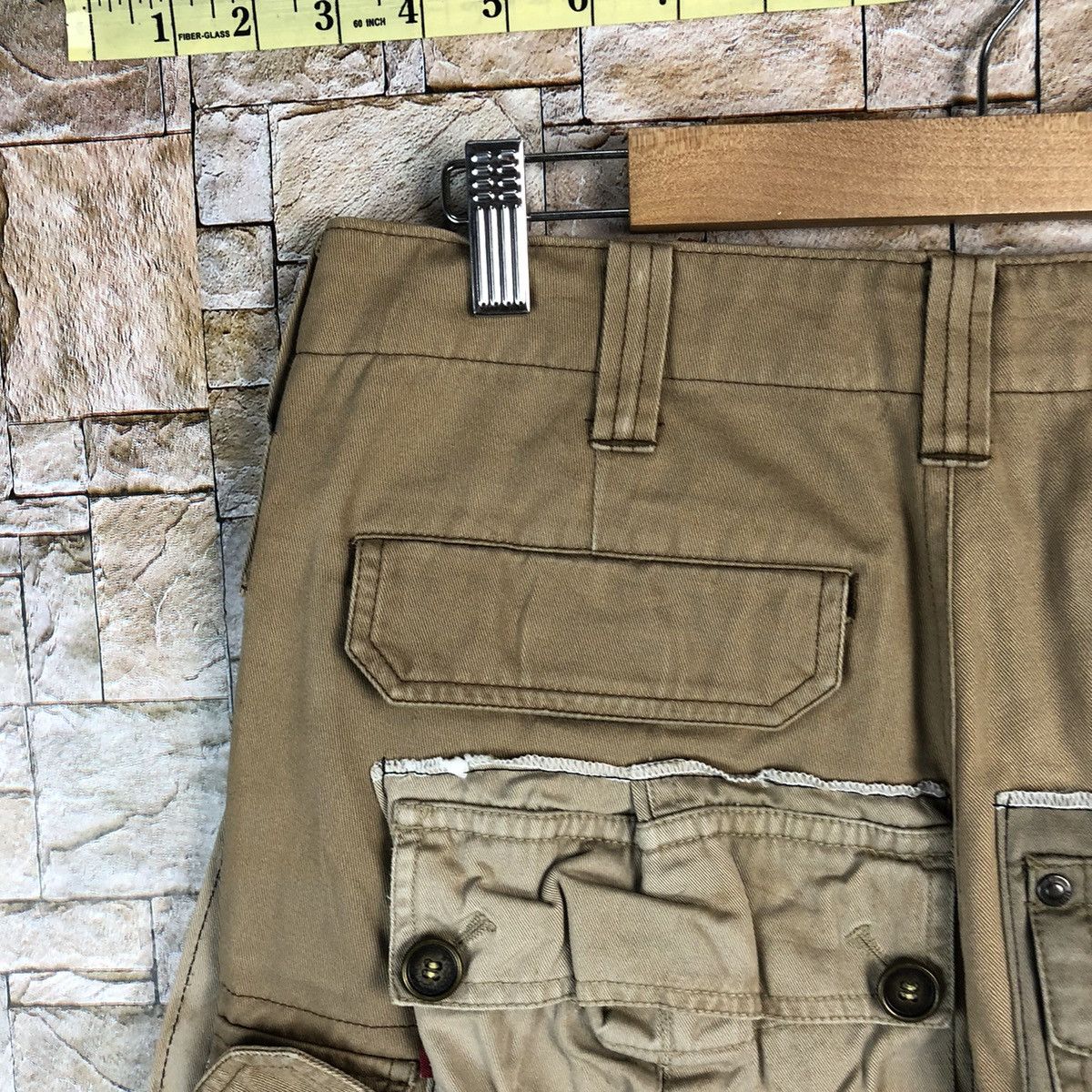 Japanese Brand DL Burtle Brown Custom Cargo Multipocket Pants #A969 Size US 30 / EU 46 - 23 Thumbnail