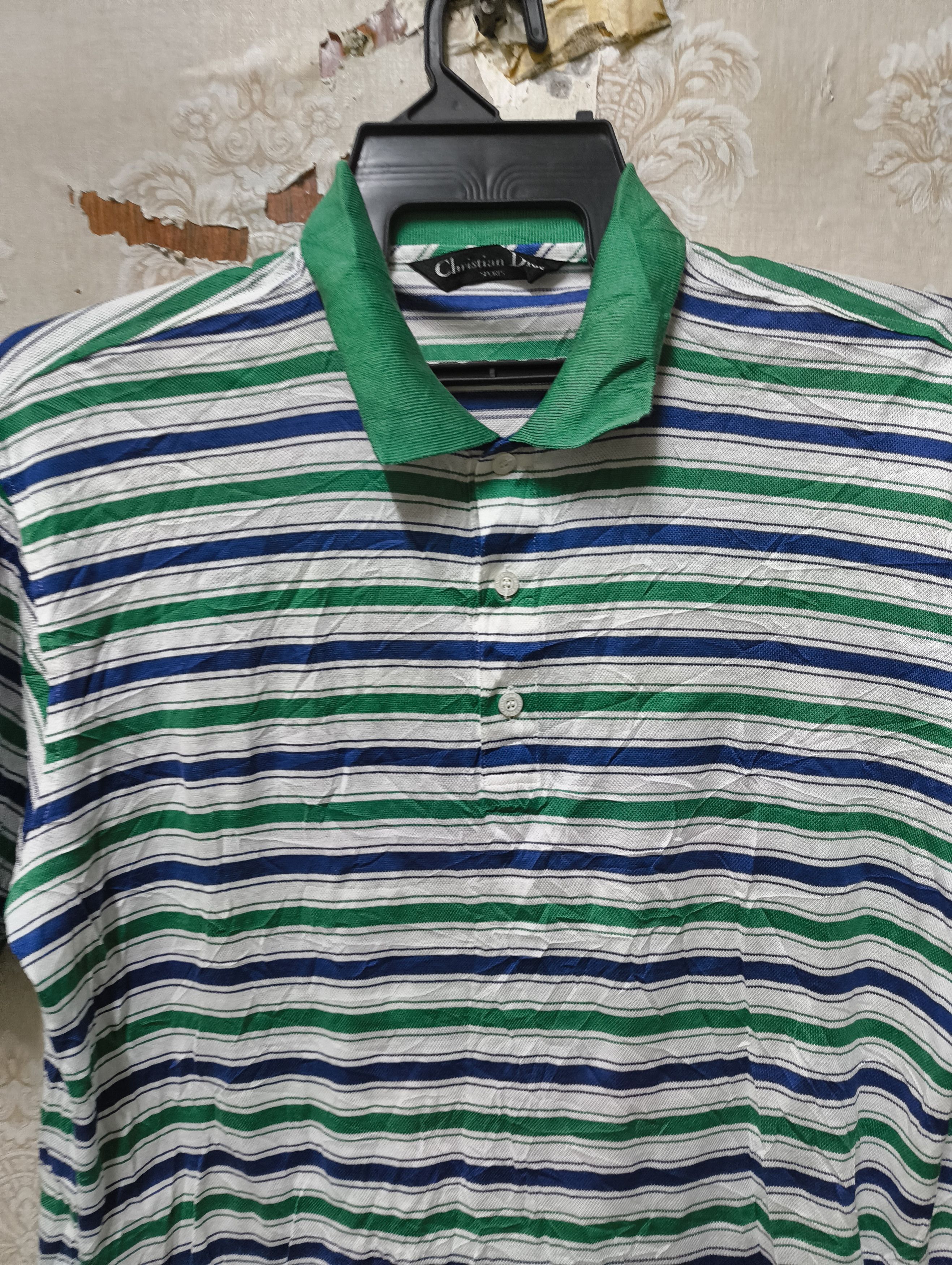 Dior Christian Dior Sports Striped Polo Shirt Size US M / EU 48-50 / 2 - 4 Thumbnail
