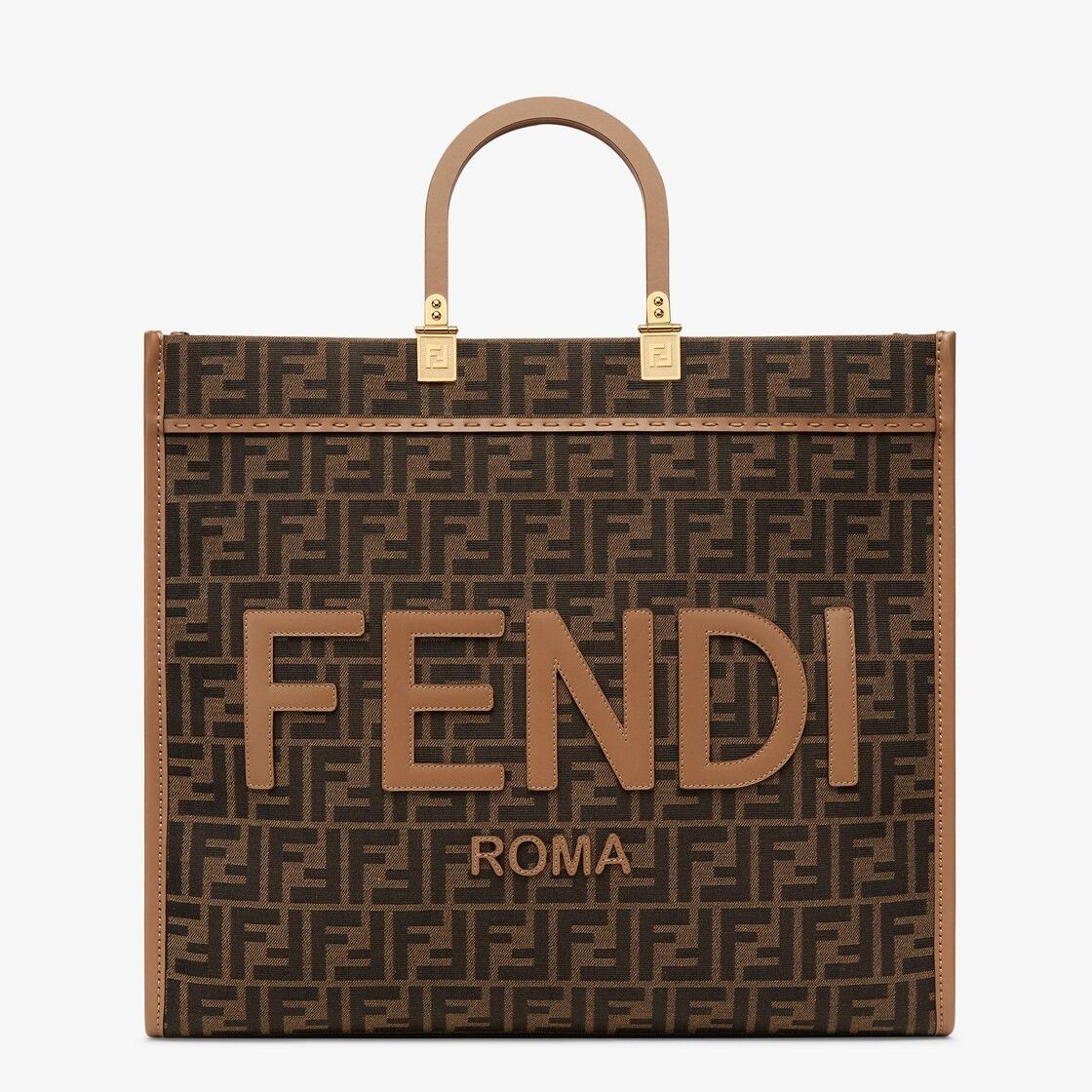 Fendi o1s1wg110925 Size: OS/Fendi Sunshine Large in Brown Size ONE SIZE - 1 Thumbnail