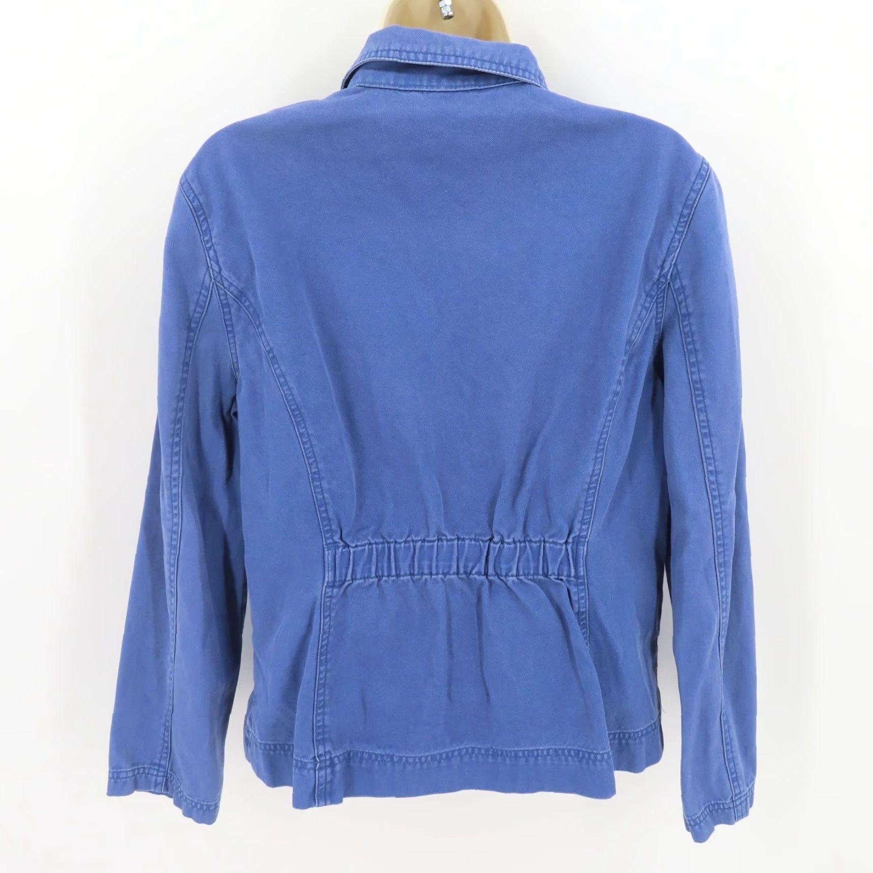 Denime Fresh Produce Womens Jacket Denim Blue Collared Basic Jacket M Size Blue Denim Size M / US 6-8 / IT 42-44 - 5 Thumbnail