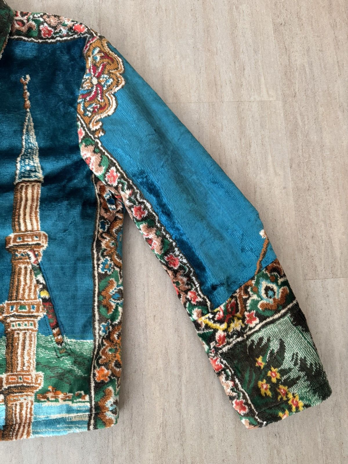 DOM’NIQUE “Bosporous Bloom” Turkish Textile Work Jacket: