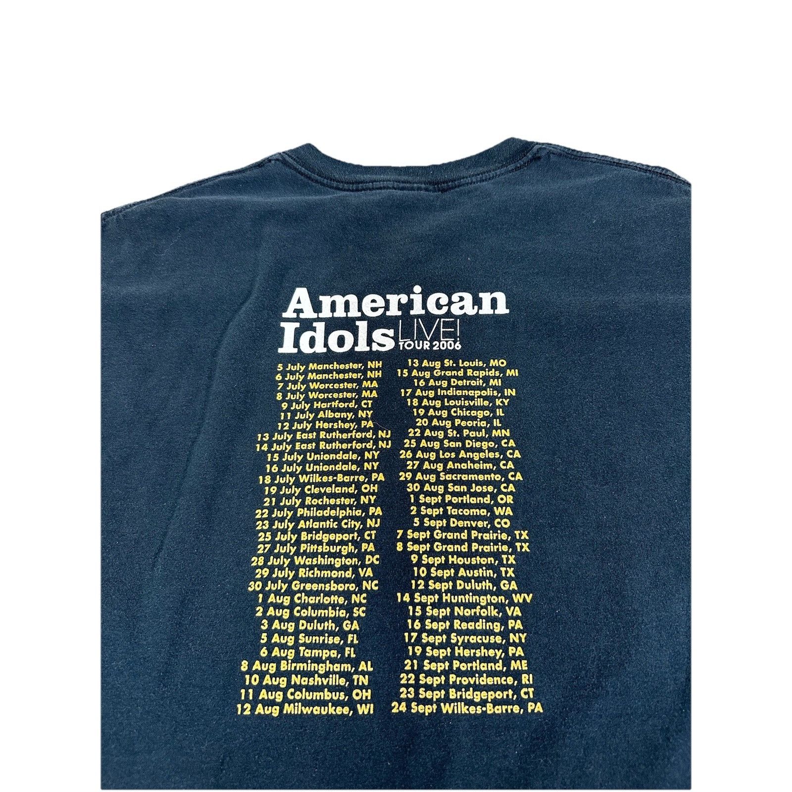 Vintage Vintage American Idol Tour 2006 T-Shirt Simon Cowell Paula A Size US XL / EU 56 / 4 - 4 Thumbnail