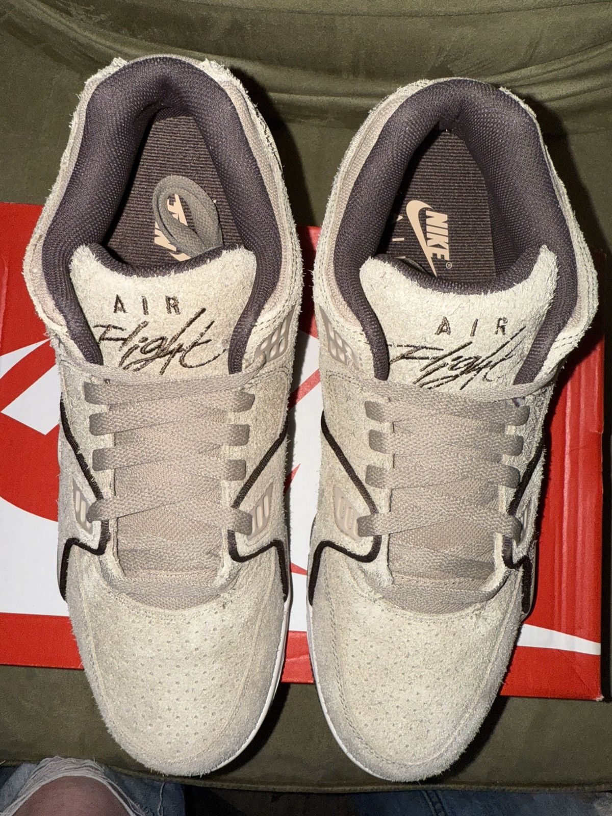 Nike Nike Air Flight ‘89 Low Khaki Suede, w/OG Box, NEW size 11 Size US 11 / EU 44 - 17 Thumbnail