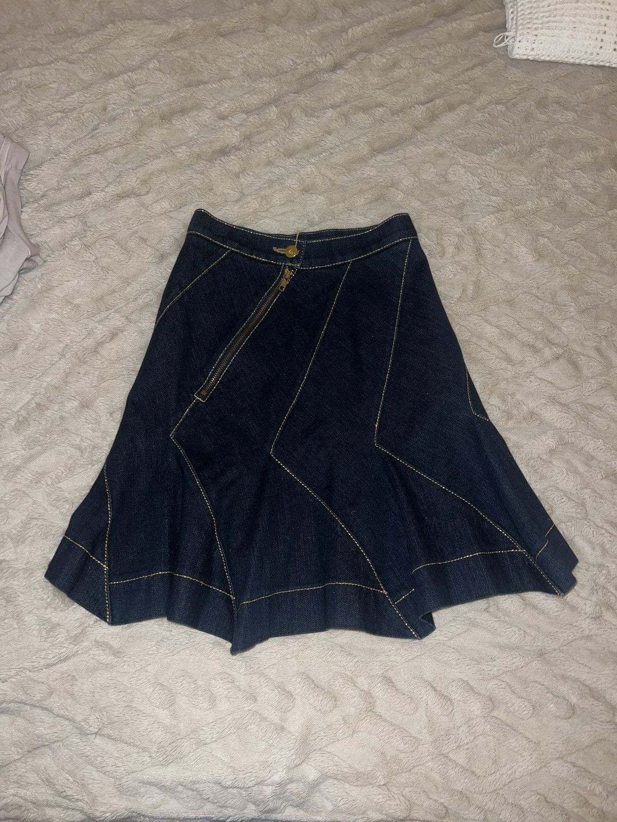 Vivienne Westwood Vivienne Westwood Denim Midi Skirt Size 26" / US 2 / IT 38 - 1 Thumbnail