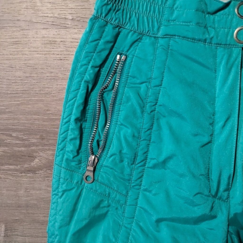 Other Kaelin Ski 24k Gold Coll. Vintage 80's Turquoise Ski Pant 8 Size 30" / US 8 / IT 44 - 2 Thumbnail