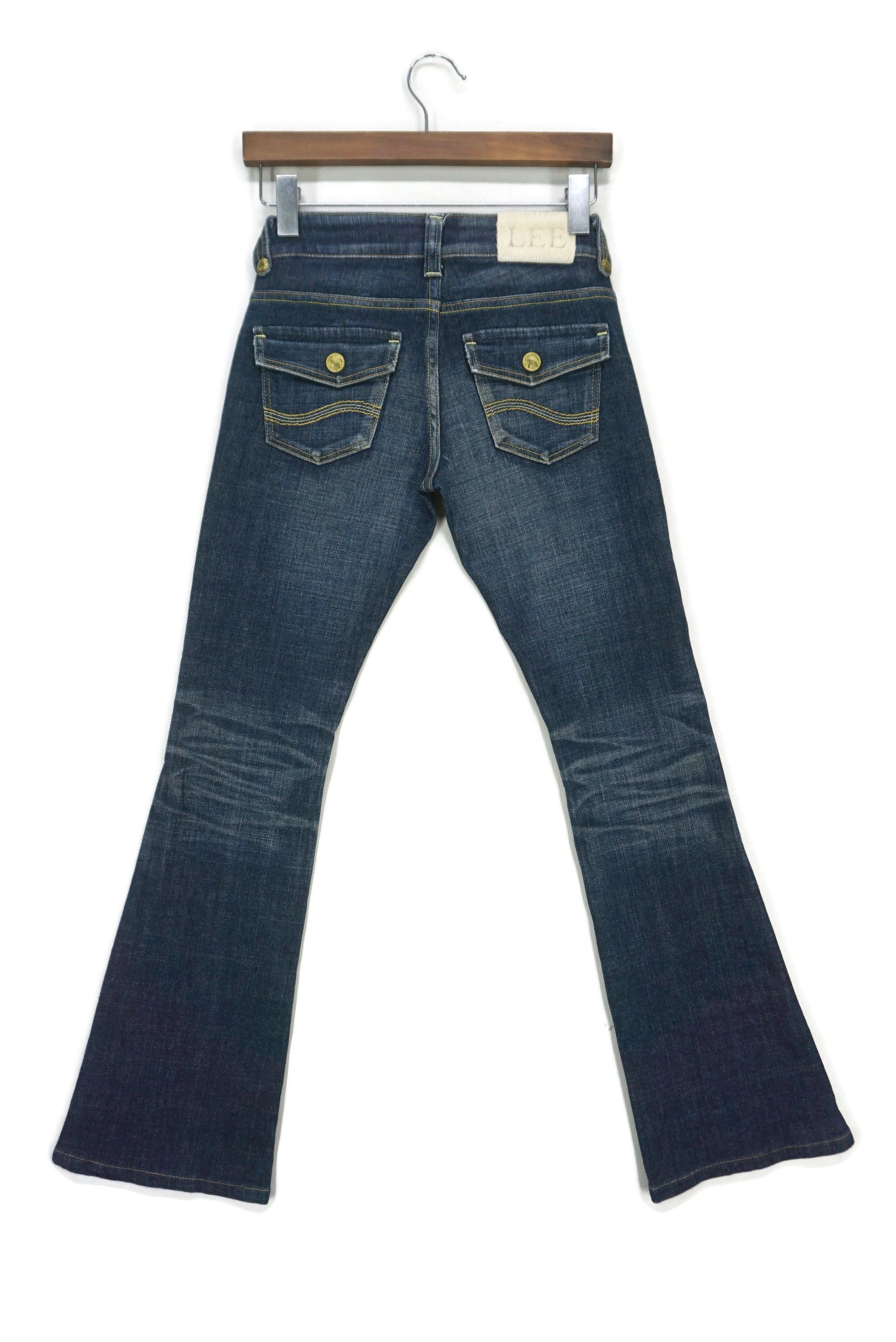 Lee Riders Jeans fits W27xL30 Low Rise Bootcut Baker Denim Size 24" / US 00 / IT 34 - 2 Thumbnail