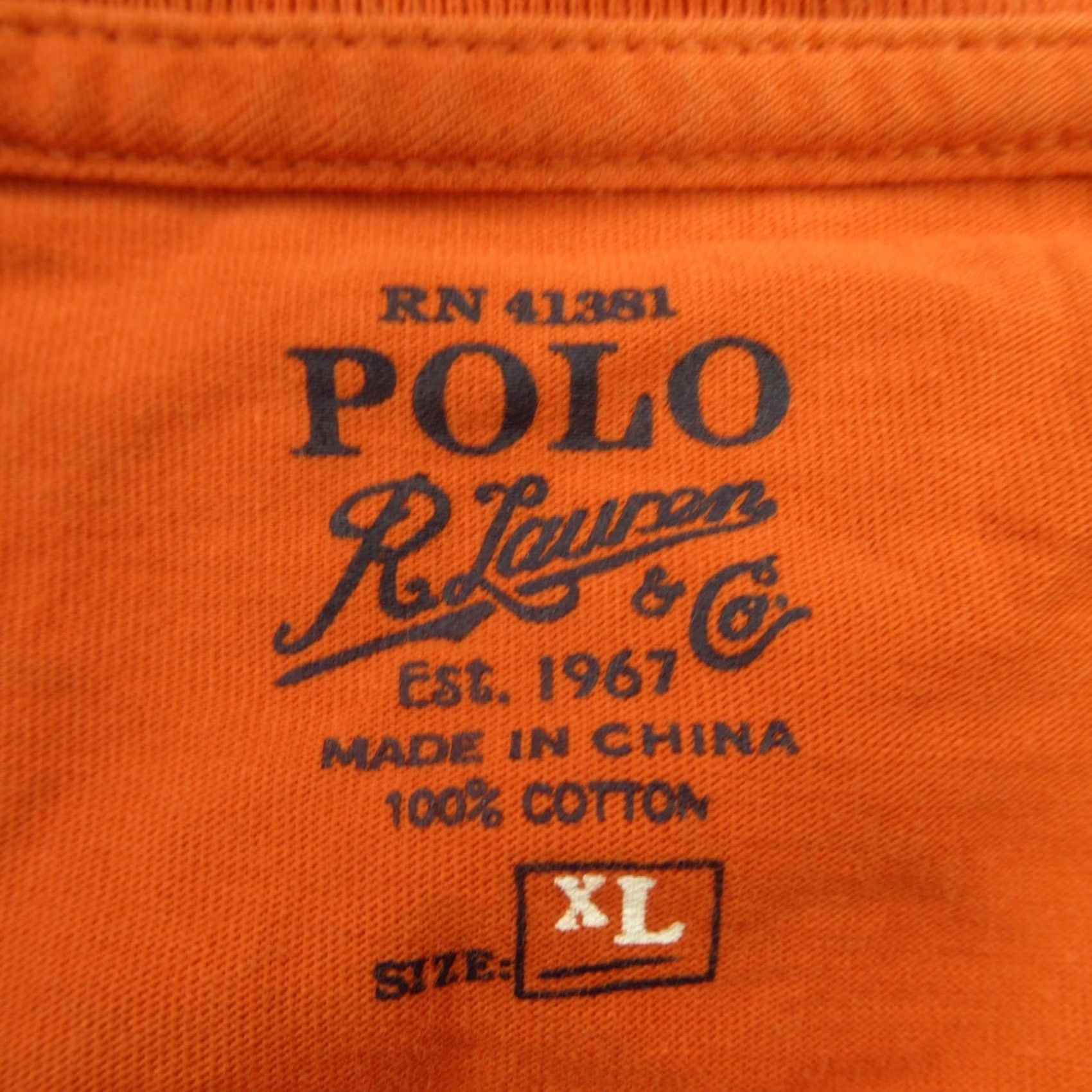 Polo Ralph Lauren Polo Ralph Lauren Shirt Mens XL Short Sleeve Orange Crew Neck Lightweight Shirt Size US XL / EU 56 / 4 - 4 Thumbnail