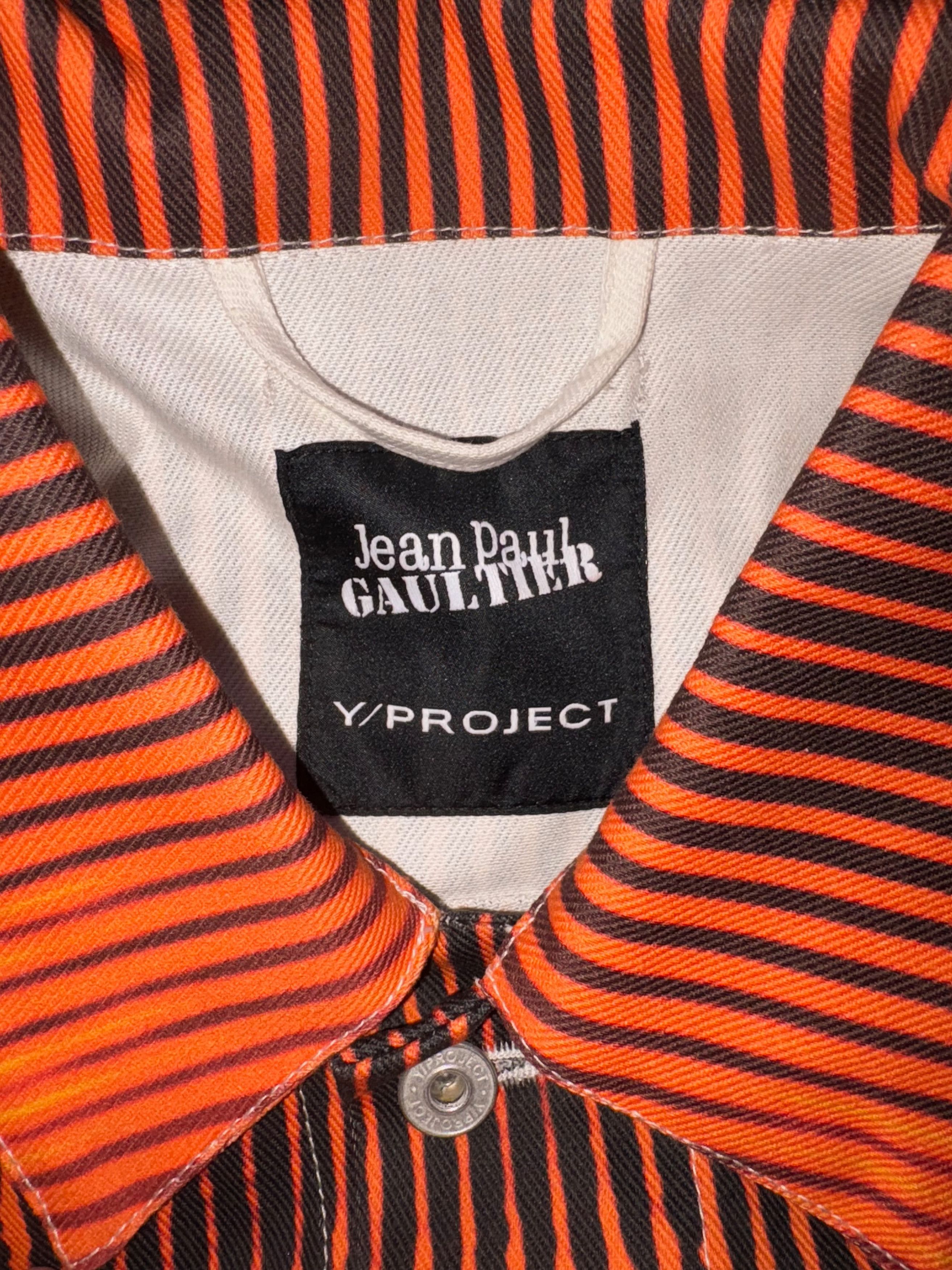 Jean Paul Gaultier × Y/Project Body morph trompe l'oeil denim jacket Size US L / EU 52-54 / 3 - 6 Thumbnail
