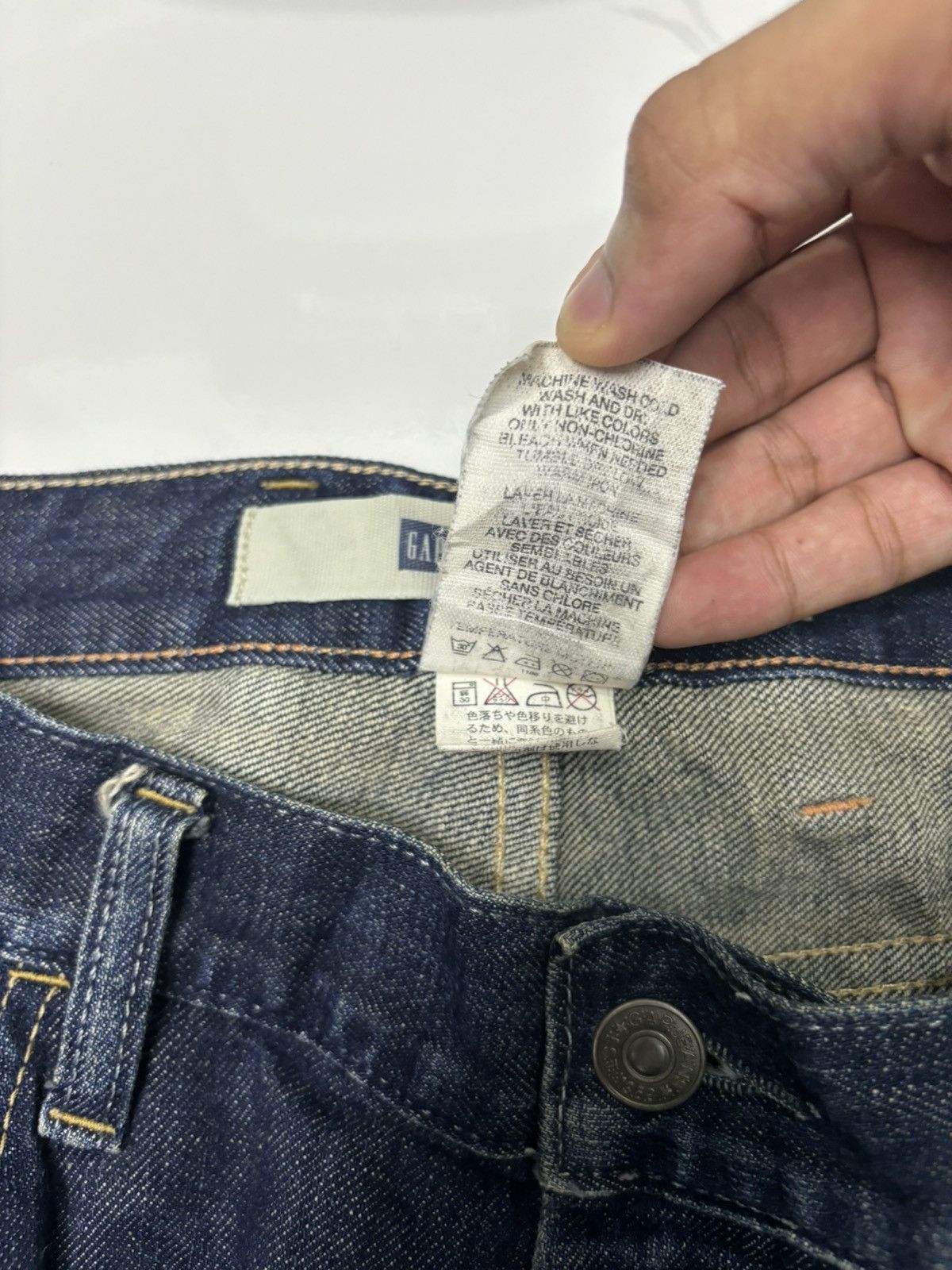 Gap × Japanese Brand 🔥VINTAGE GAP MULTI POCKET CARGO DENIM JEANS Size US 34 / EU 50 - 10 Thumbnail