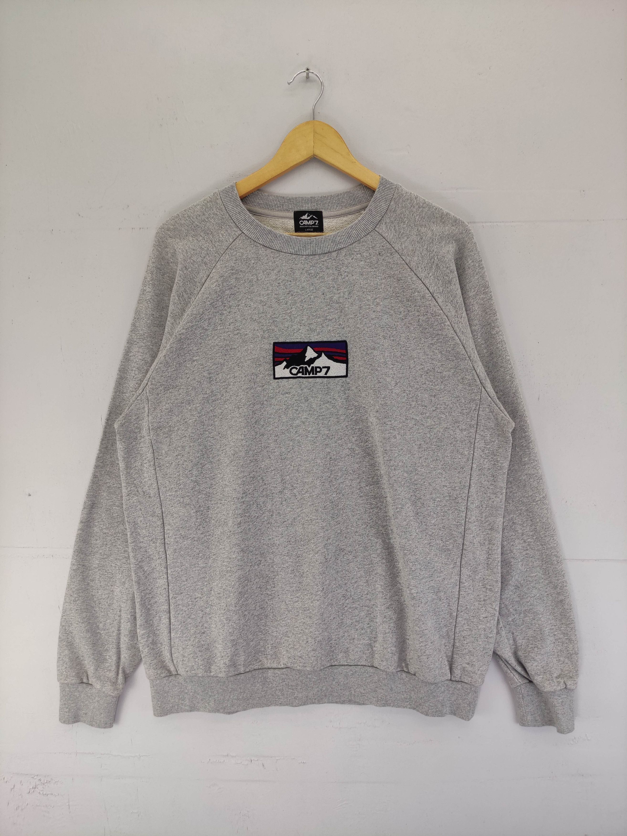 Japanese Brand Vintage Camp7 Jumper Sweatshirt Centre Logo Size US L / EU 52-54 / 3 - 1 Thumbnail