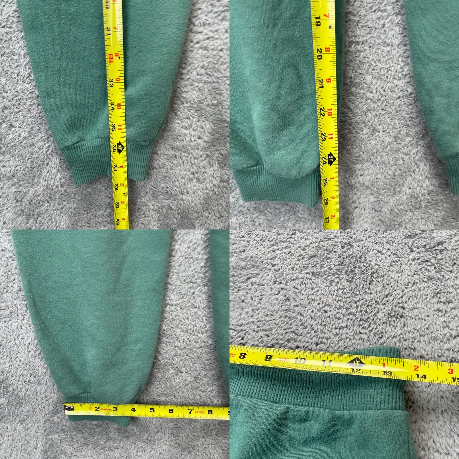 American Eagle Outfitters VINTAGE American Eagle Outfitters Sweatpants Womens XS Green Fleece Tapered Leg Size 26" / US 2 / IT 38 - 8 Thumbnail